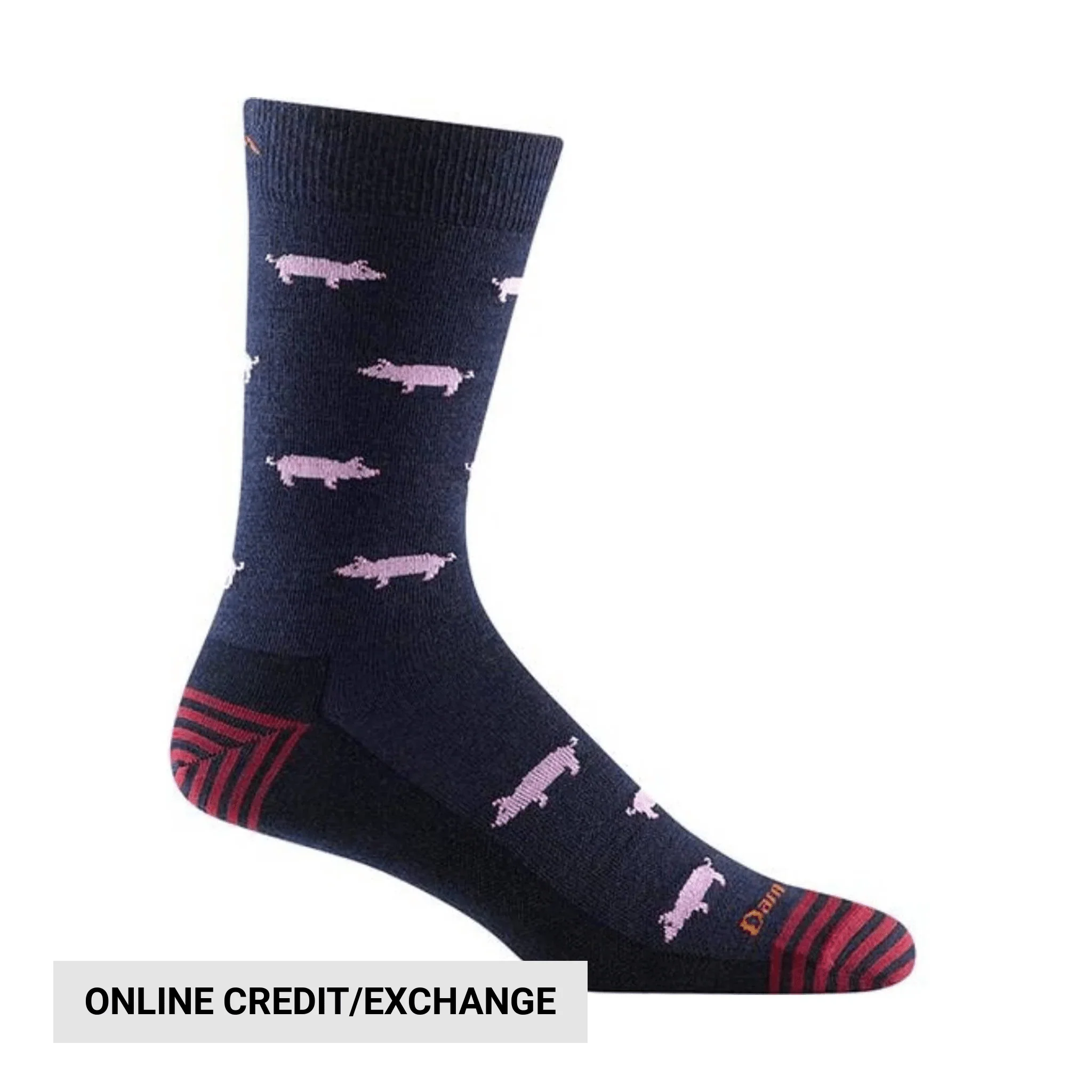 Darn Tough Vermont Men's Truffle Hog Lightweight Lifestyle Sock - Navy