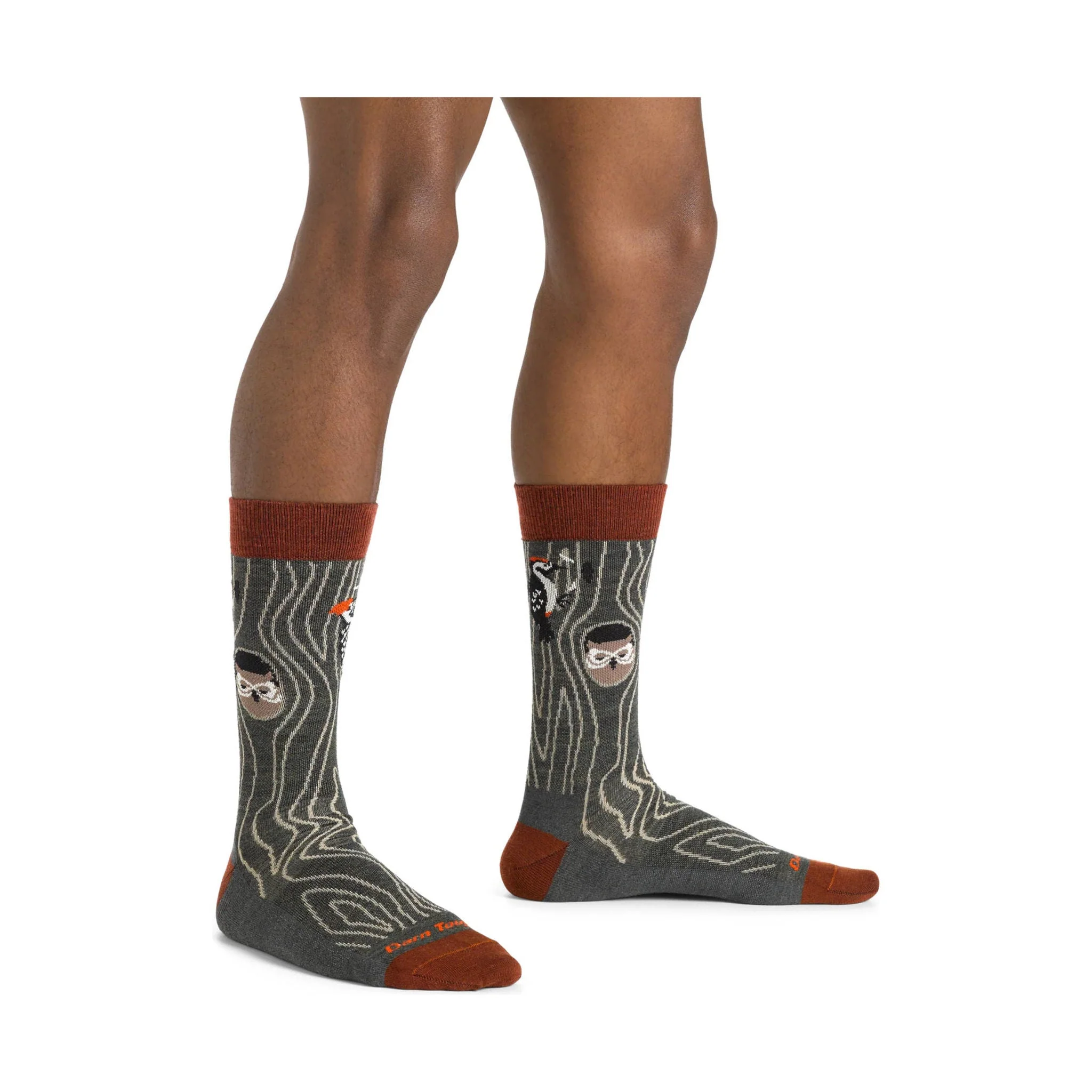 Darn Tough Vermont Men's Woody Crew Lightweight Lifestyle Sock - Forest - Image 2