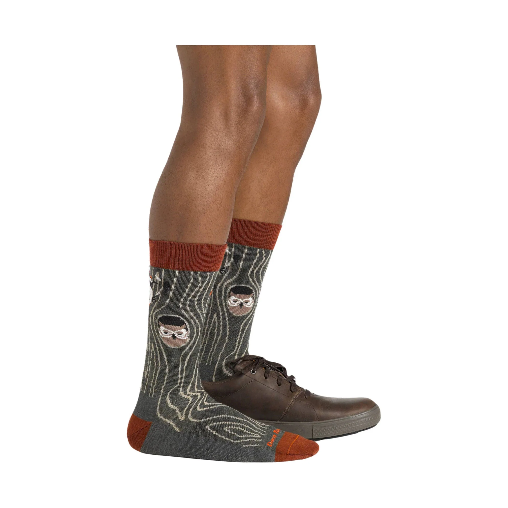 Darn Tough Vermont Men's Woody Crew Lightweight Lifestyle Sock - Forest - Image 3
