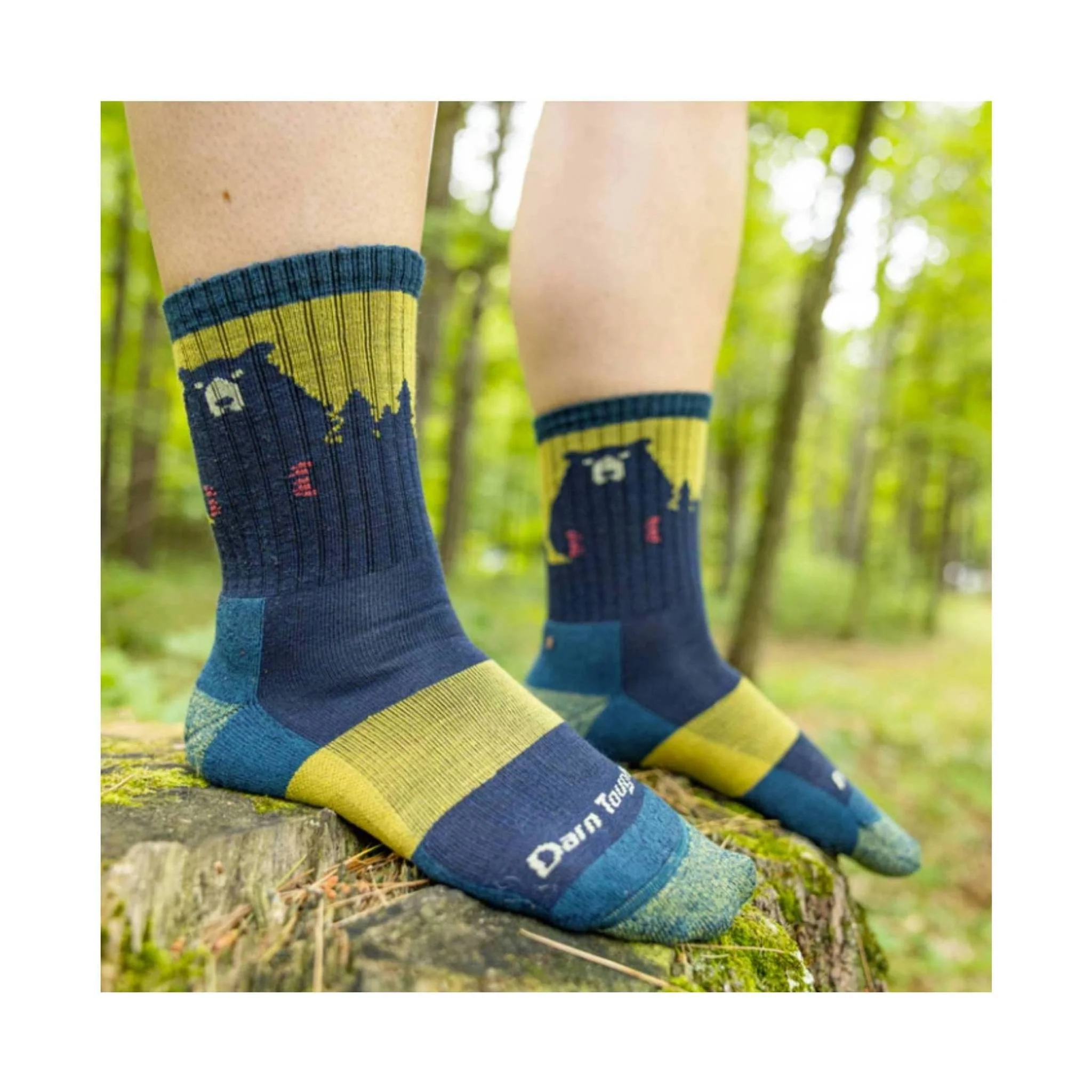 Darn Tough Vermont Women's Bear Town - Dark Teal - Image 4
