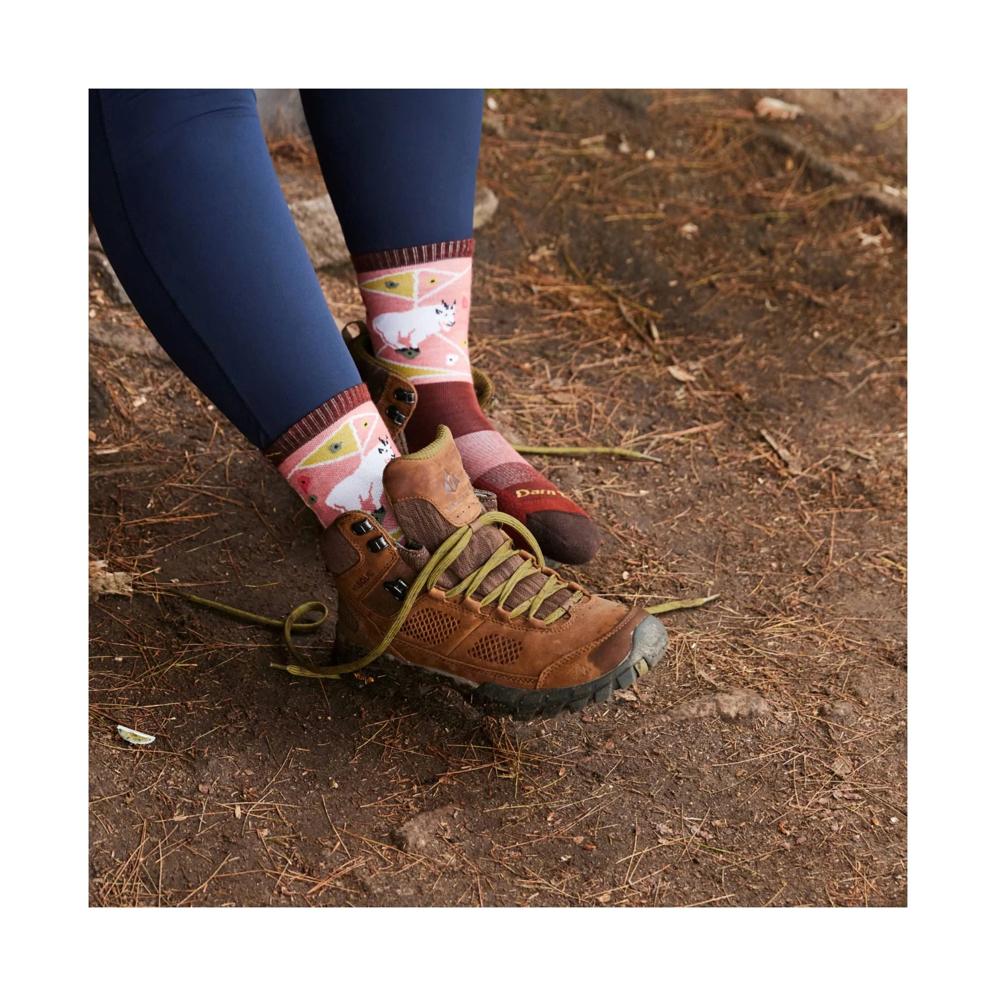 Darn Tough Vermont Women's Critter Club Lightweight Hiking Sock - Canyon - Image 2