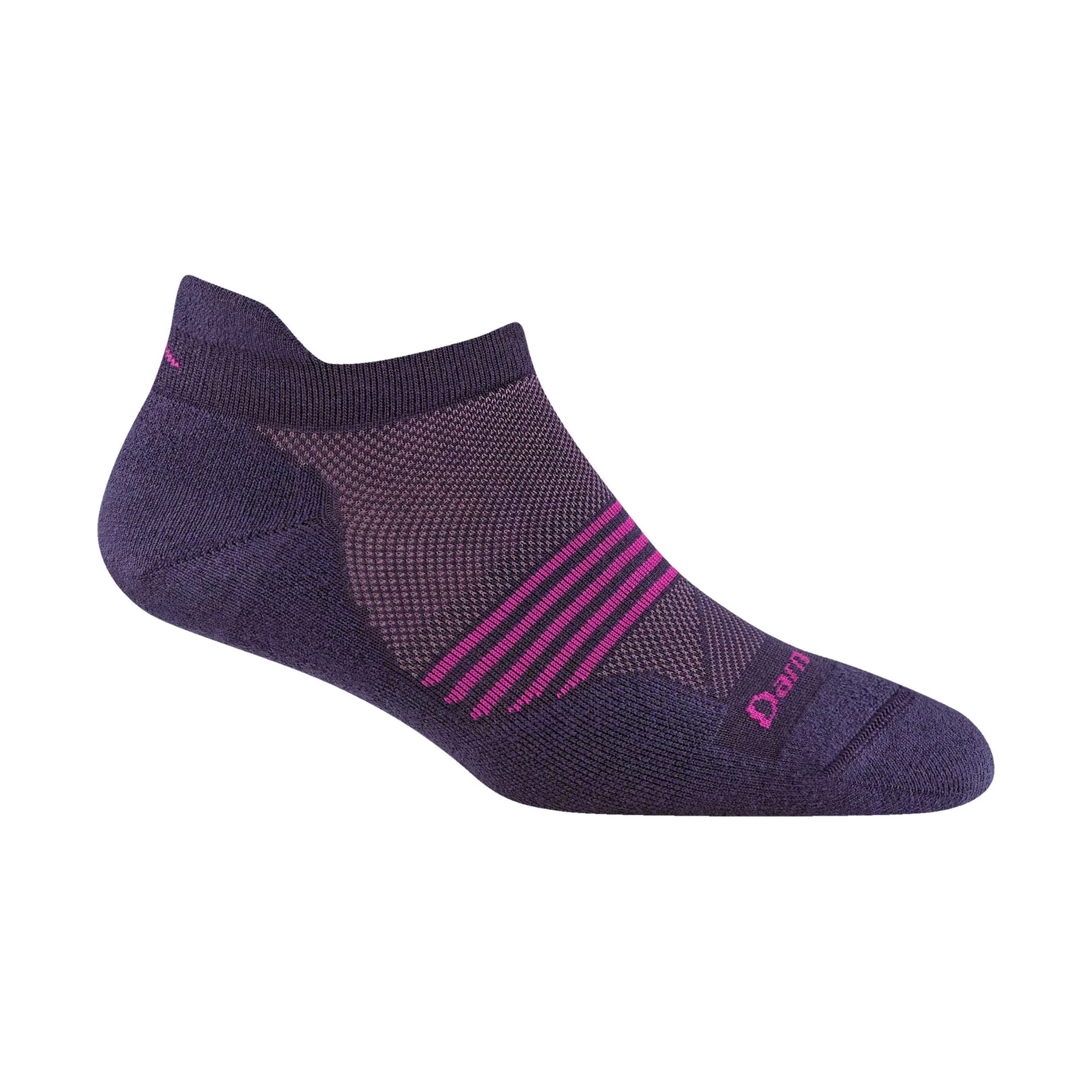 Darn Tough Vermont Women's Element No Show Tab Lightweight Running Sock - Blackberry
