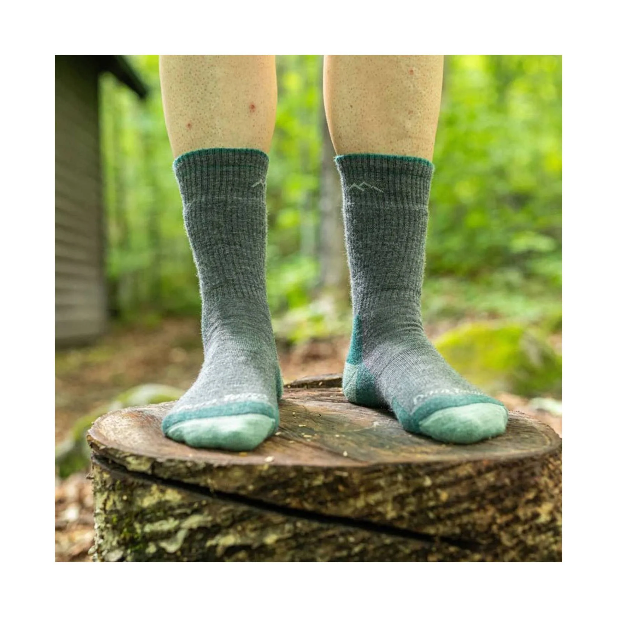 Darn Tough Vermont Women's Hiker Boot Full Cushion Midweight Hiking Sock - Slate - Image 2