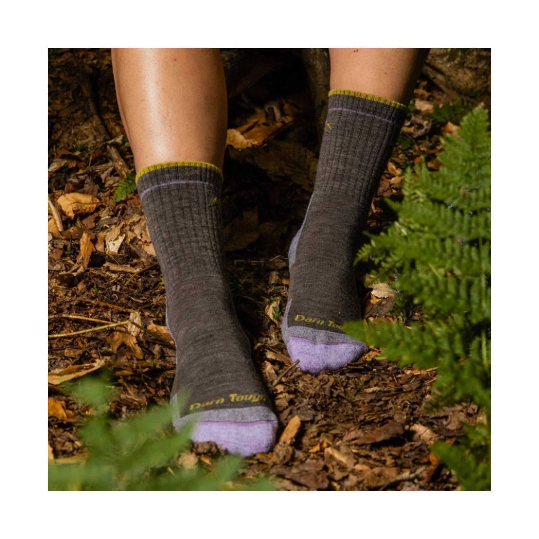 Darn Tough Vermont Women's Hiker Micro Crew Cushion - Taupe - Image 2