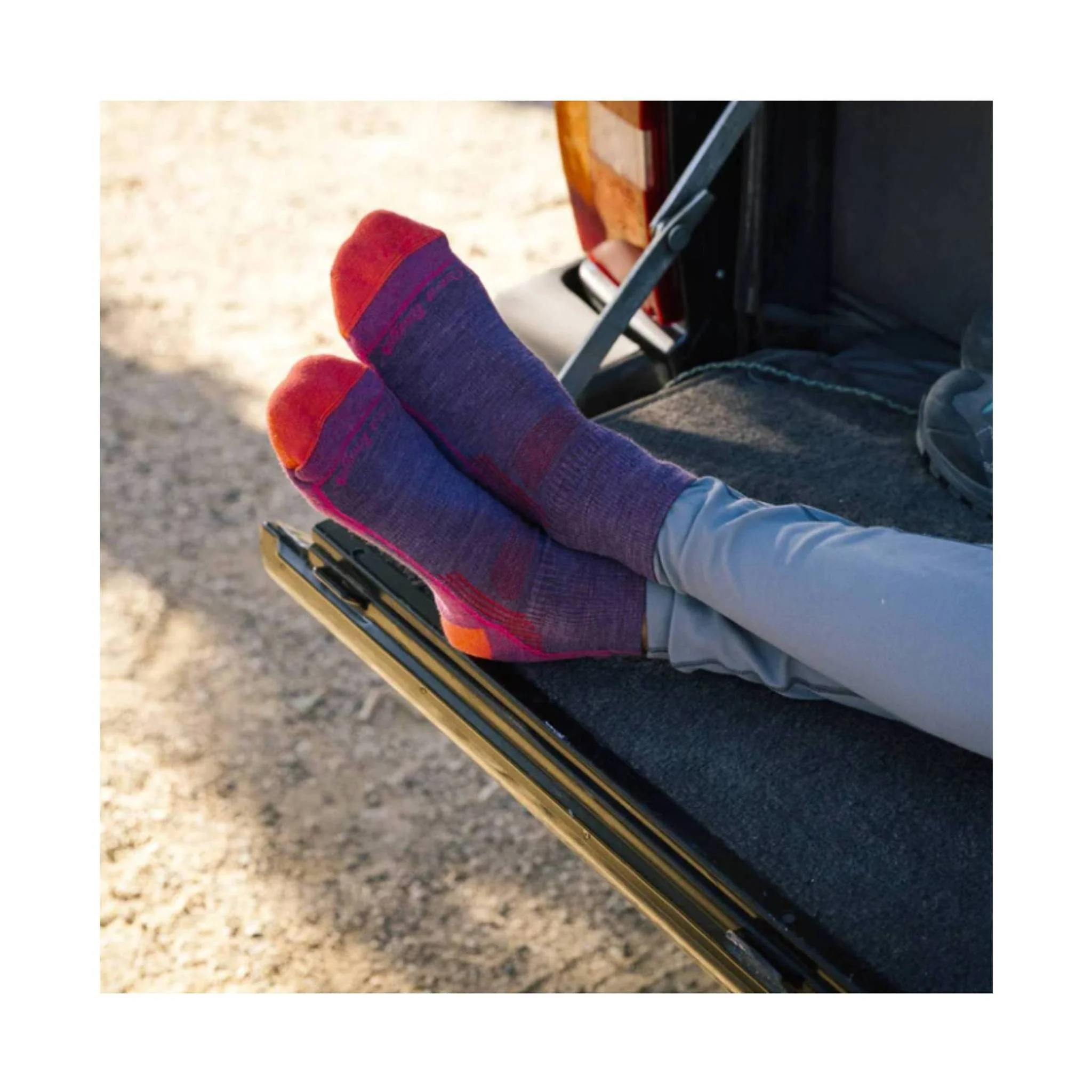 Darn Tough Vermont Women's Hiker Quarter Midweight Sock - Berry - Image 3