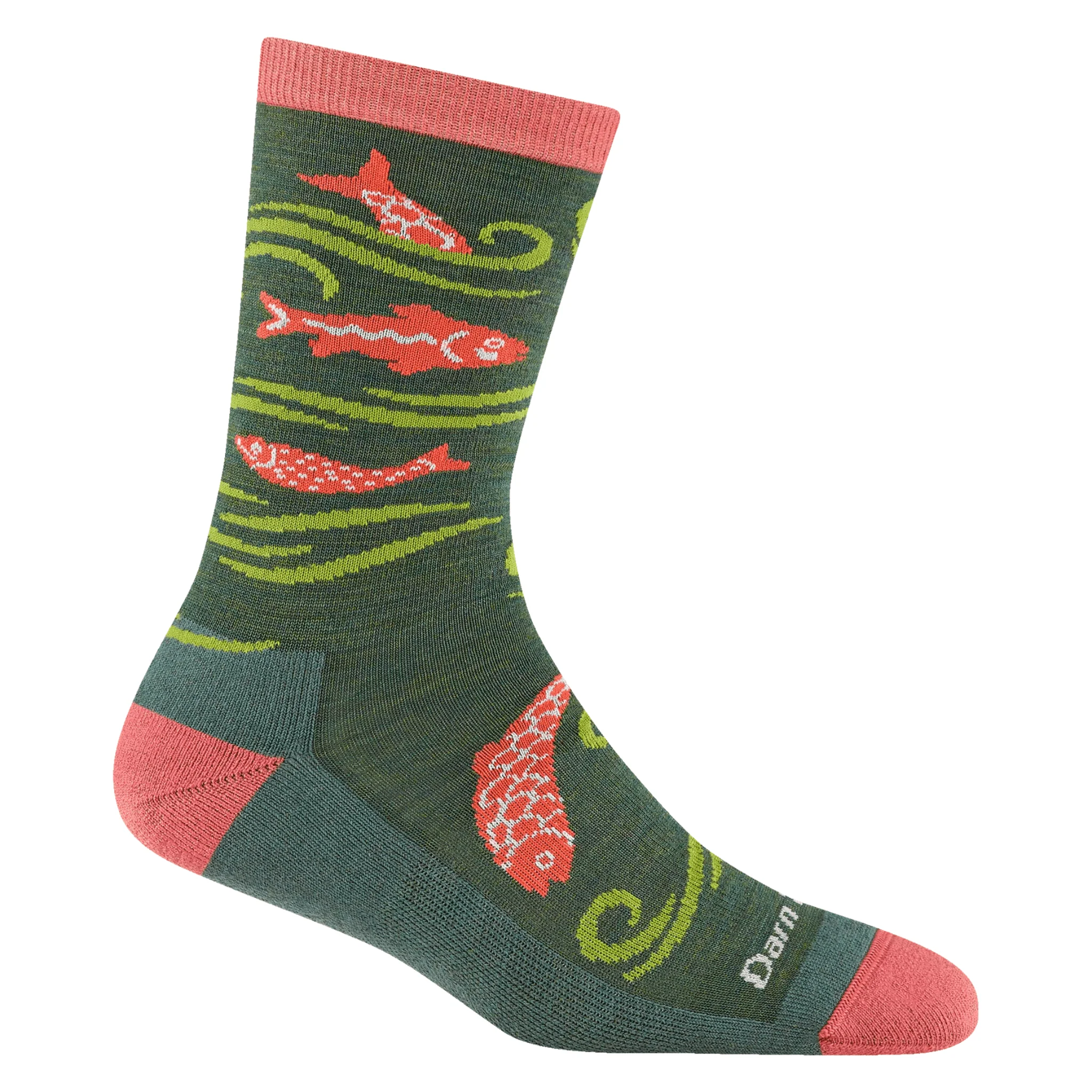 Darn Tough Vermont Women's Homer Crew Lightweight Lifestyle Sock - Kelp - Image 2
