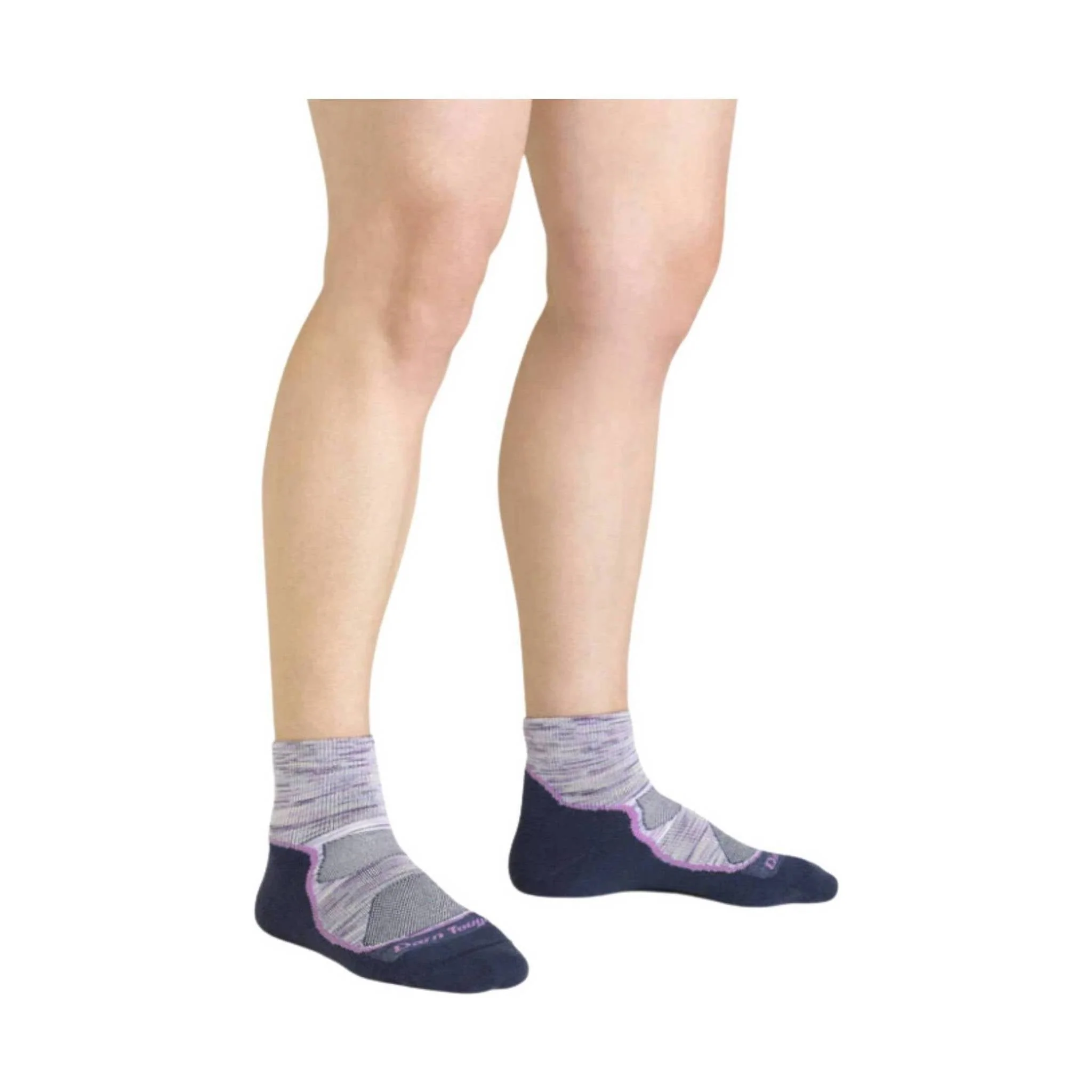 Darn Tough Vermont Women's Light Hiker Quarter Lightweight Hiking Sock - Cosmic Purple - Image 2