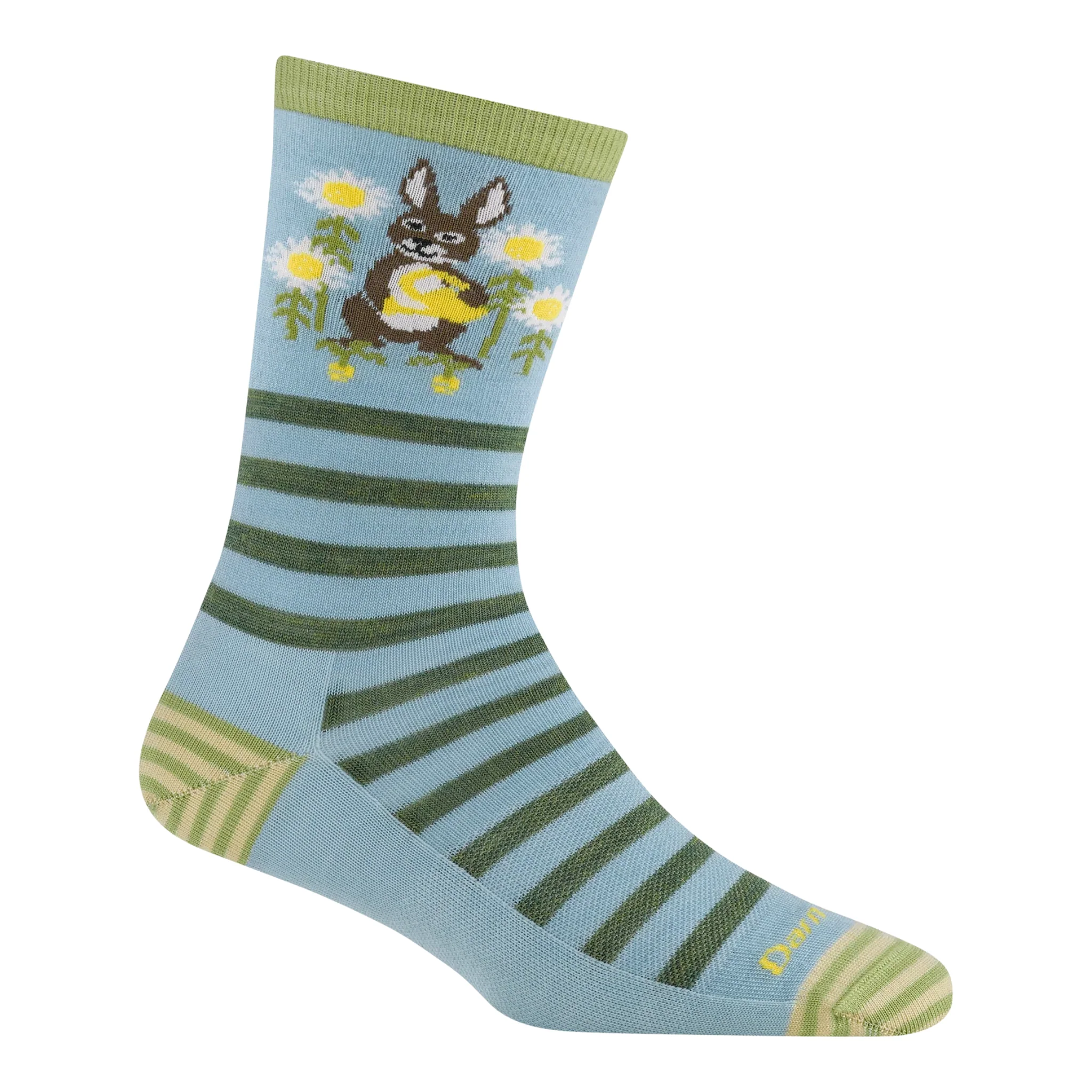 Darn Tough Vermont Women's Lightweight Lifestyle Animal Haus Crew - Bunny Blue