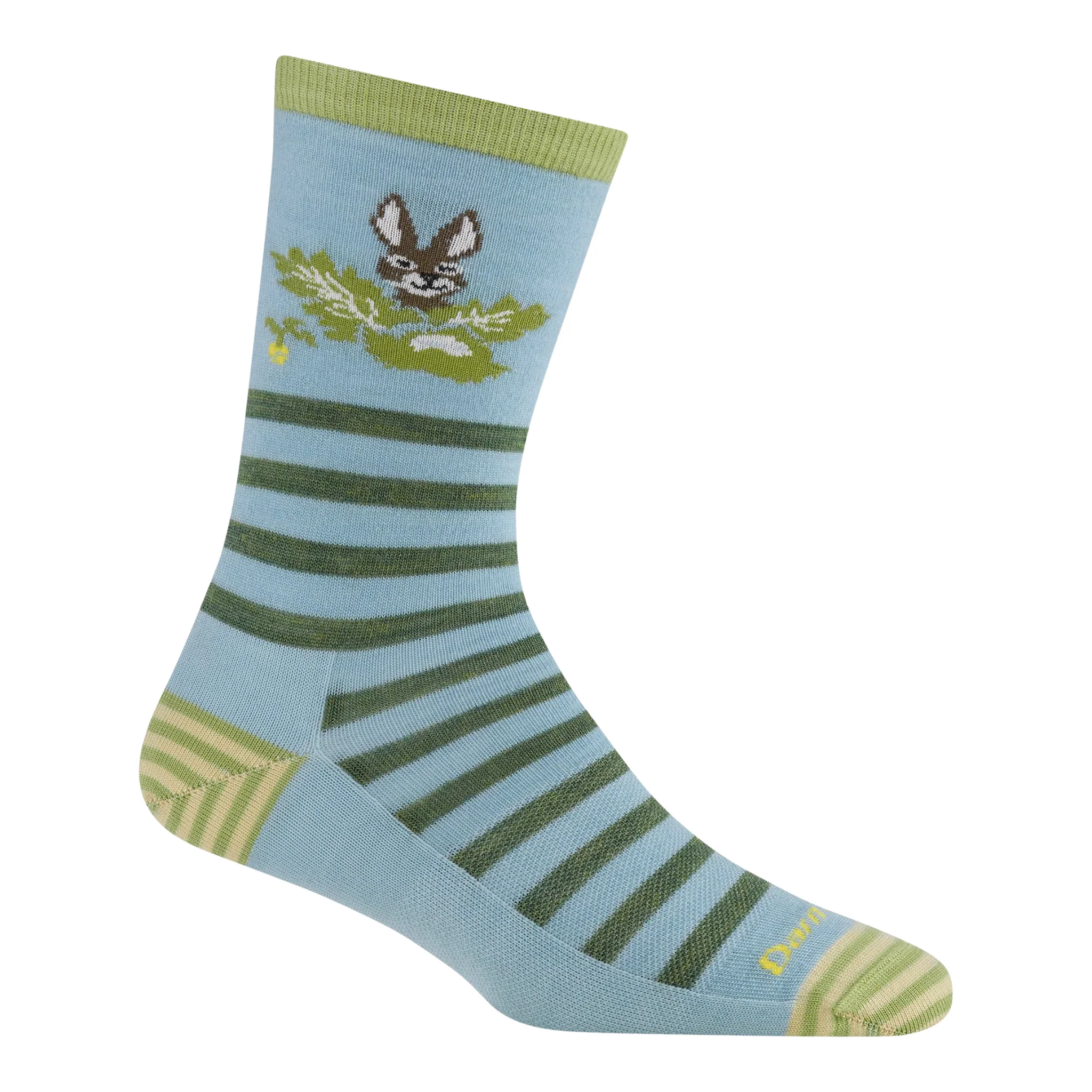 Darn Tough Vermont Women's Lightweight Lifestyle Animal Haus Crew - Bunny Blue - Image 2