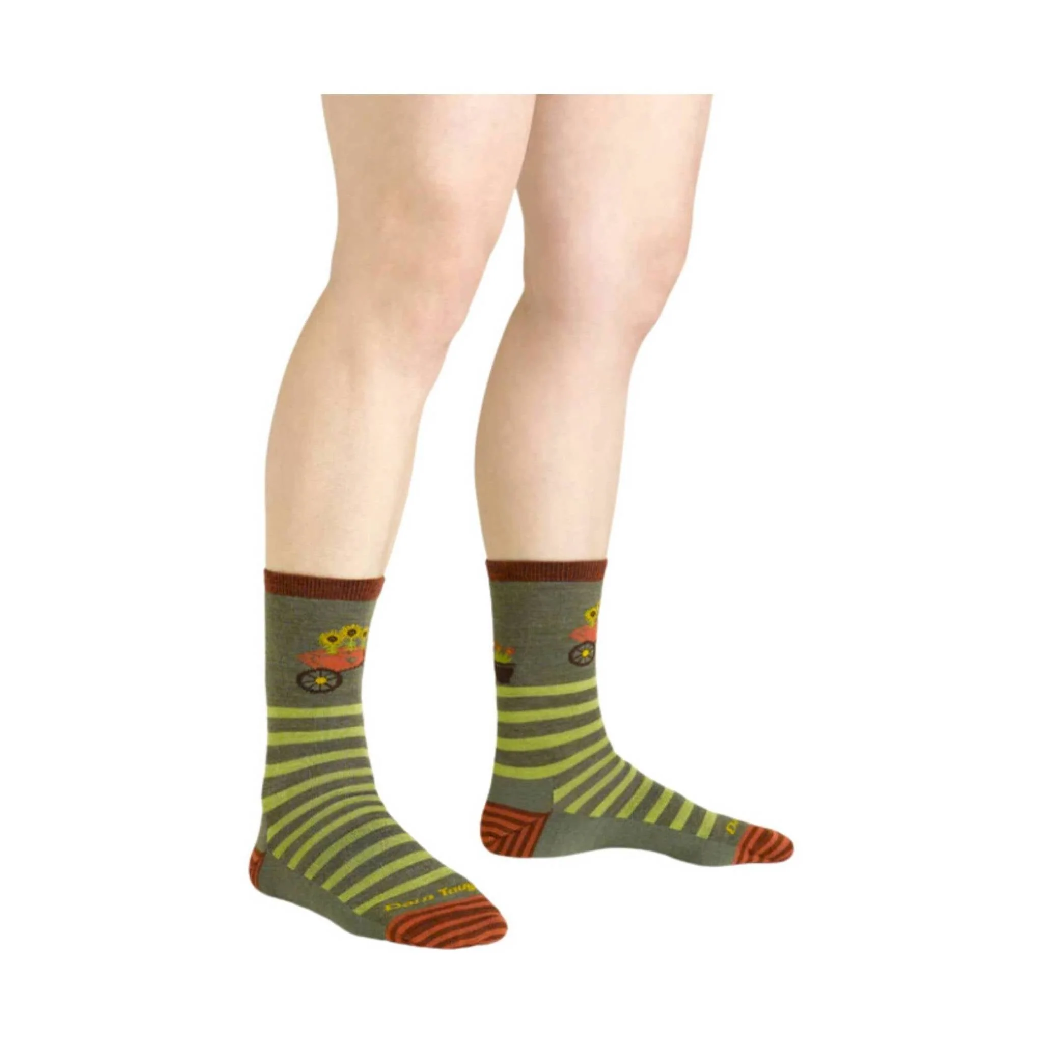 Darn Tough Vermont Women's Lightweight Lifestyle Animal Haus Crew - Herb - Image 3