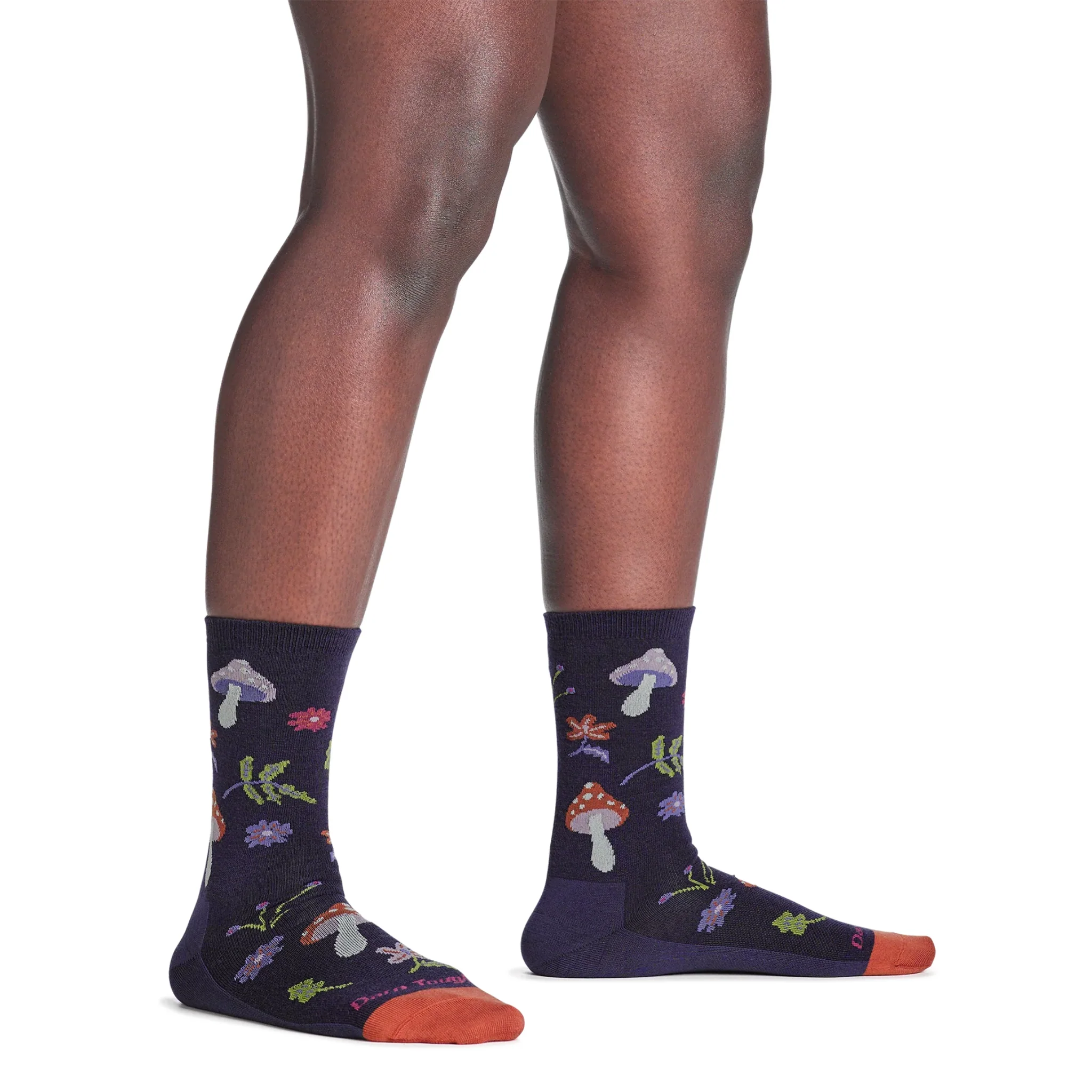 Darn Tough Vermont Women's Shroom Bloom Crew Lightweight Lifestyle Socks - Blackberry - Image 2