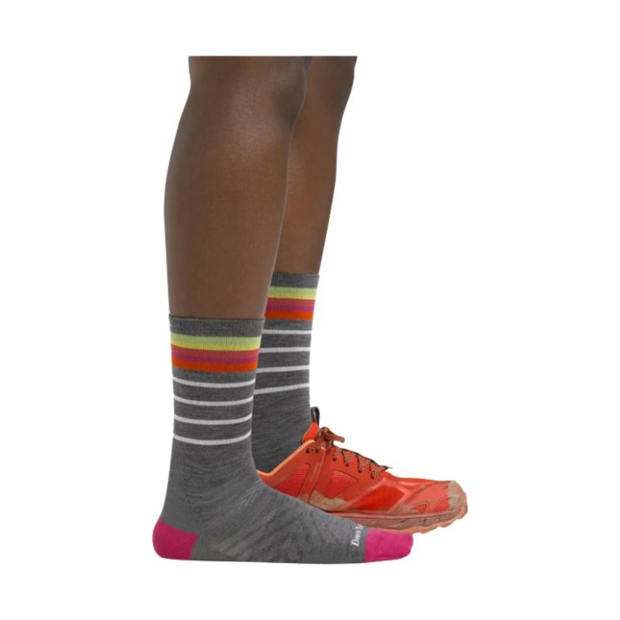 Darn Tough Vermont Women's Stride Micro Crew Ultra-Lightweight Running Sock - Gray - Image 2