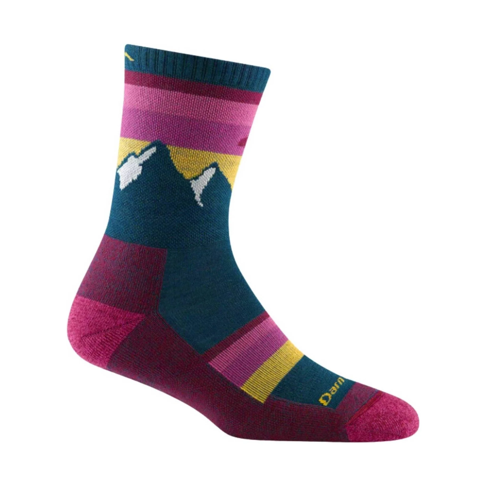 Darn Tough Vermont Women's Sunset Ledge Micro Crew Lightweight Hiking Sock - Dark Teal - Image 2