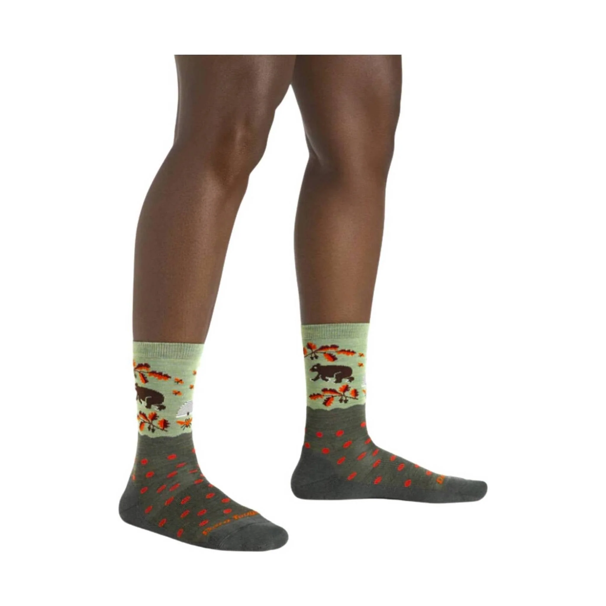 Darn Tough Vermont Women's Wild Life Lightweight Lifestyle Crew - Forest - Image 3