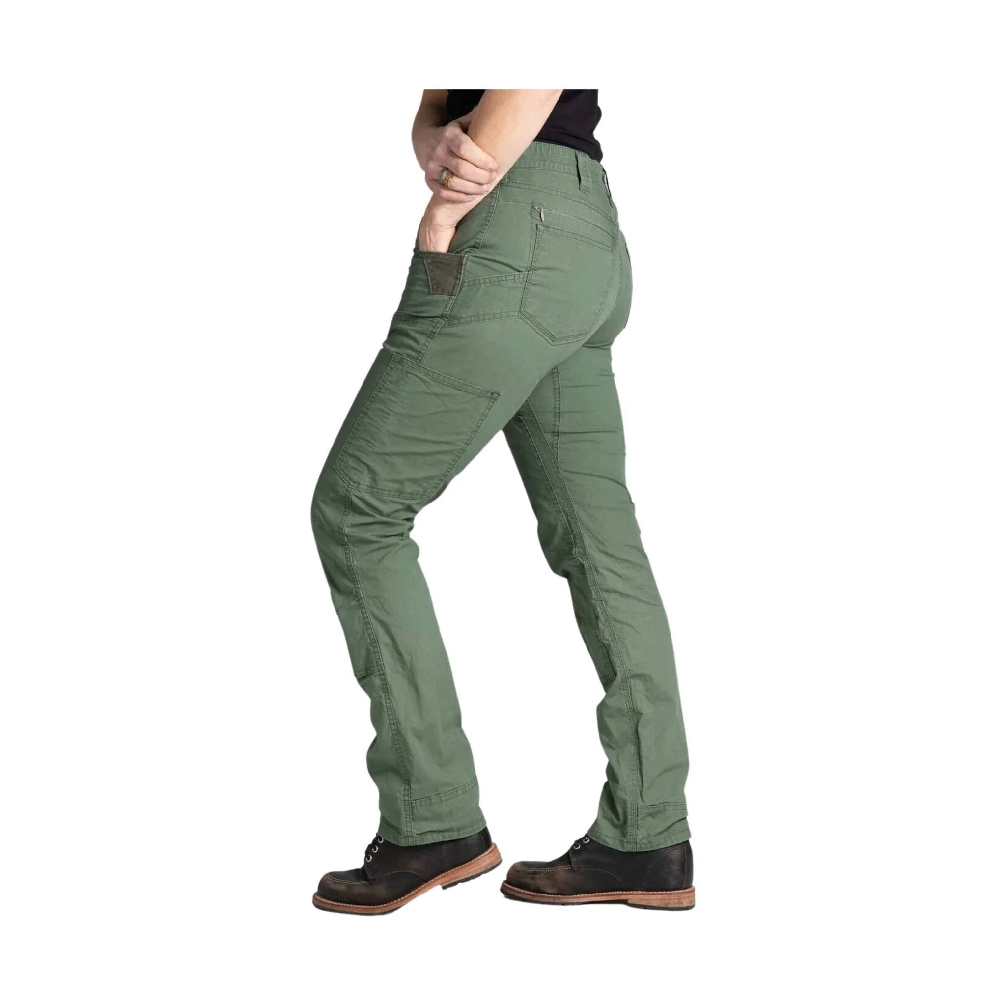 Dovetail Women's Britt X Ultra Light Work Pants - Lichen Green Ripstop - Image 3