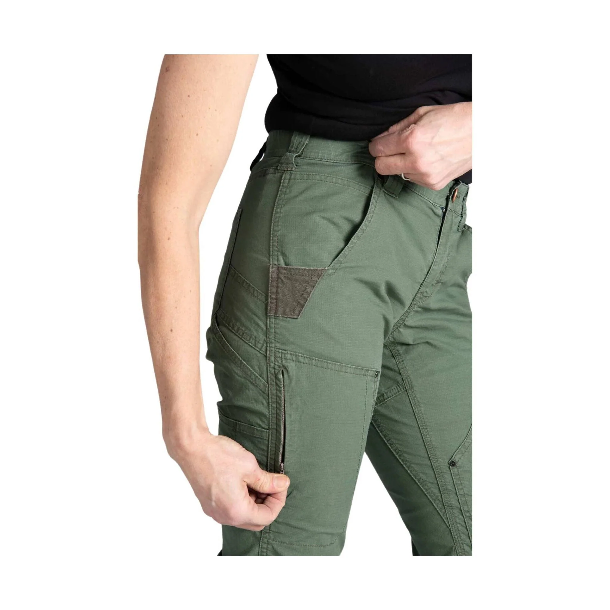 Dovetail Women's Britt X Ultra Light Work Pants - Lichen Green Ripstop - Image 5