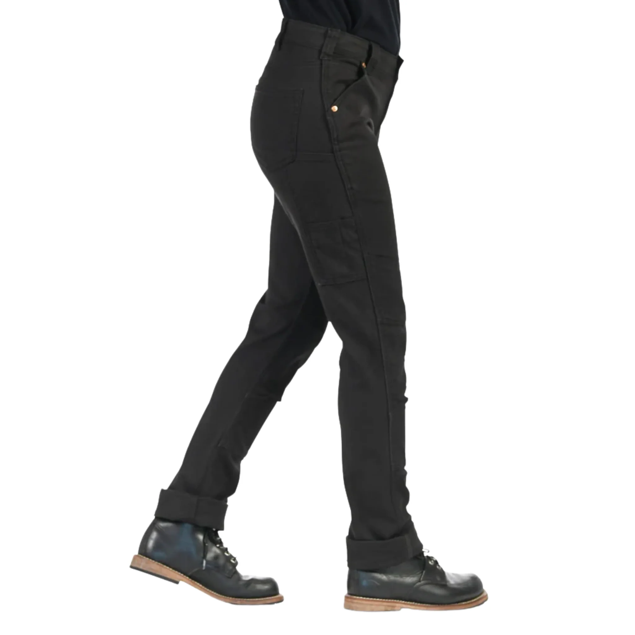 Dovetail Women's Go To Stretch Canvas Pant - Carbon Black - Image 2
