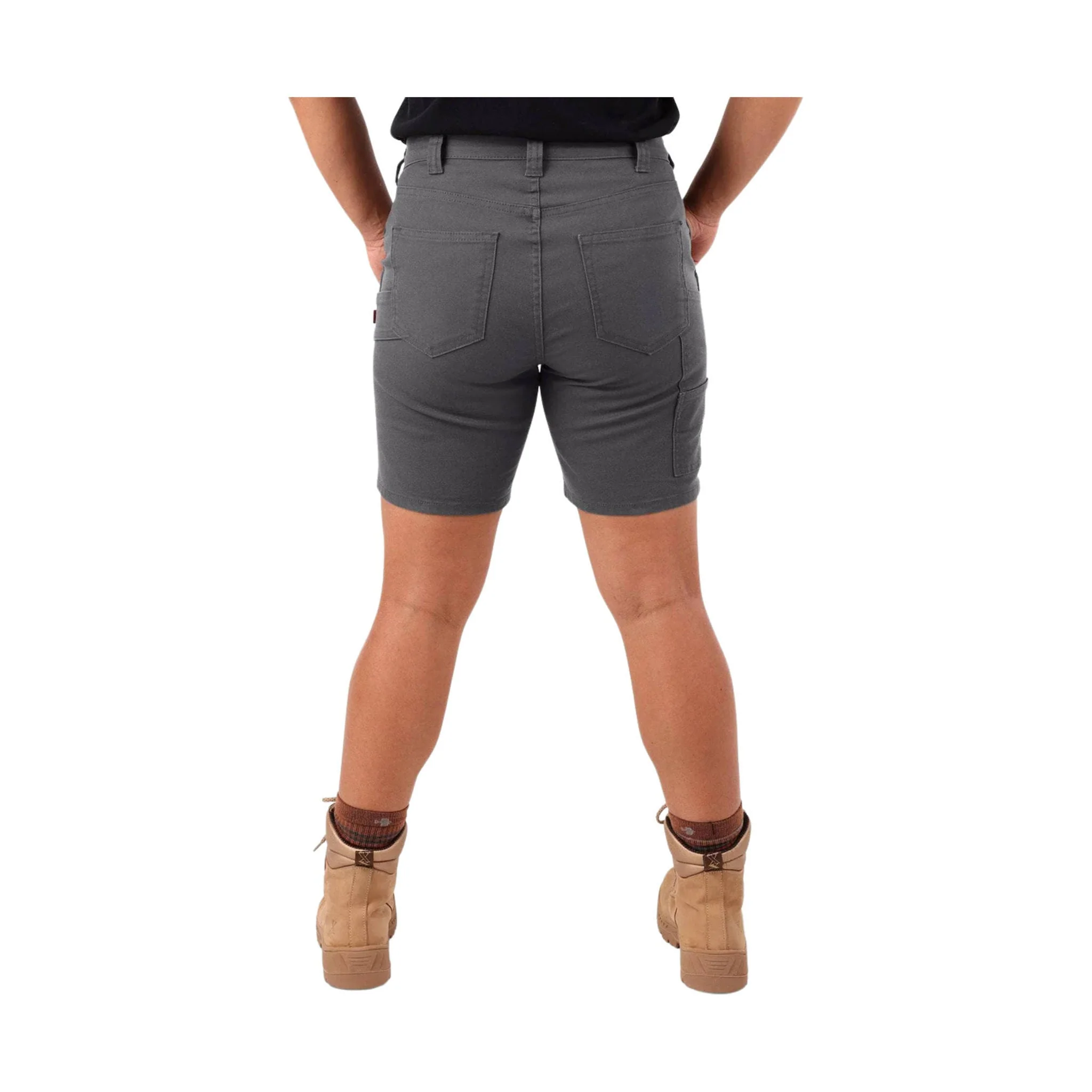 Dovetail Women's Go To Stretch Canvas Short - Cement Grey - Image 3
