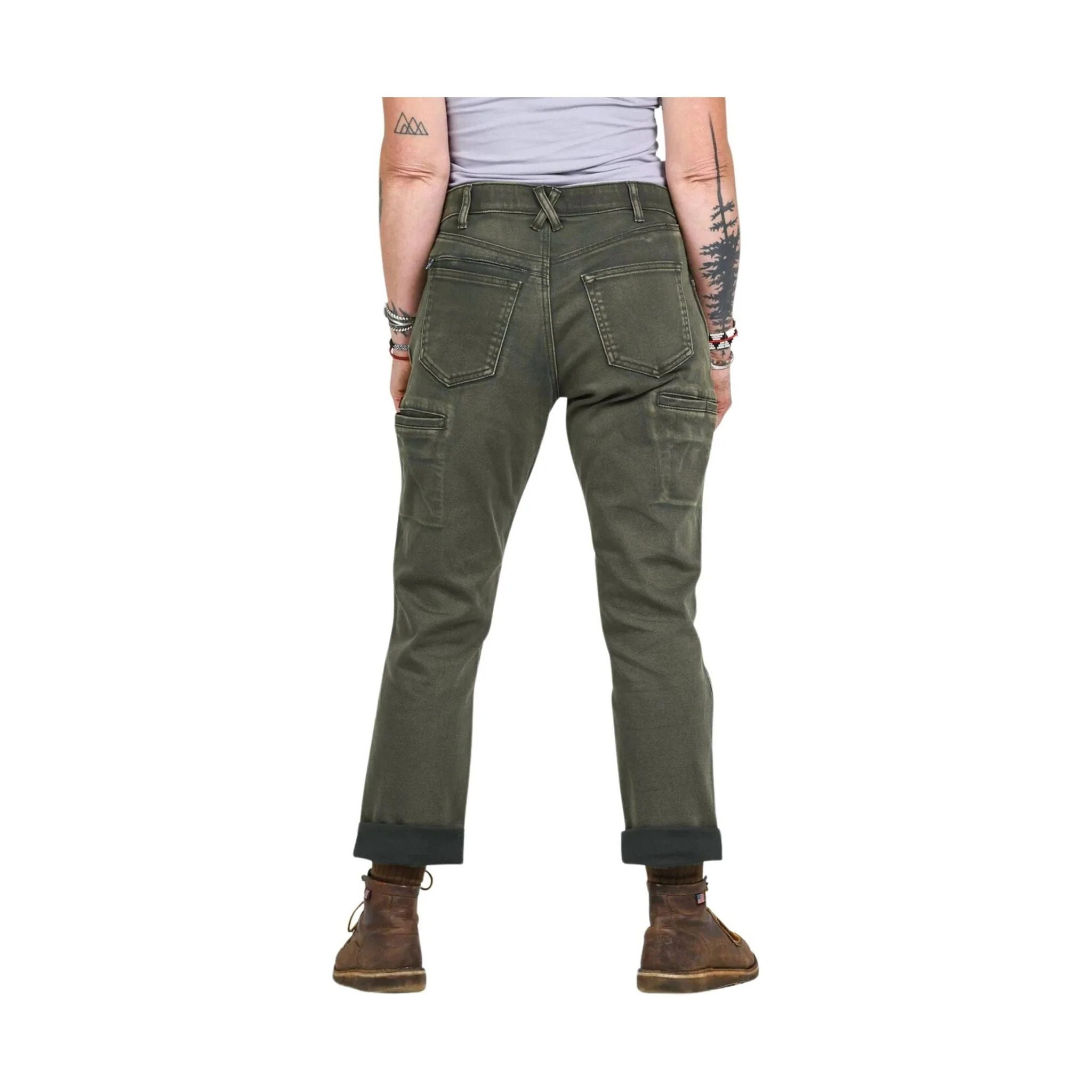 Dovetail Women's Shop Pant - Olive Green - Image 4