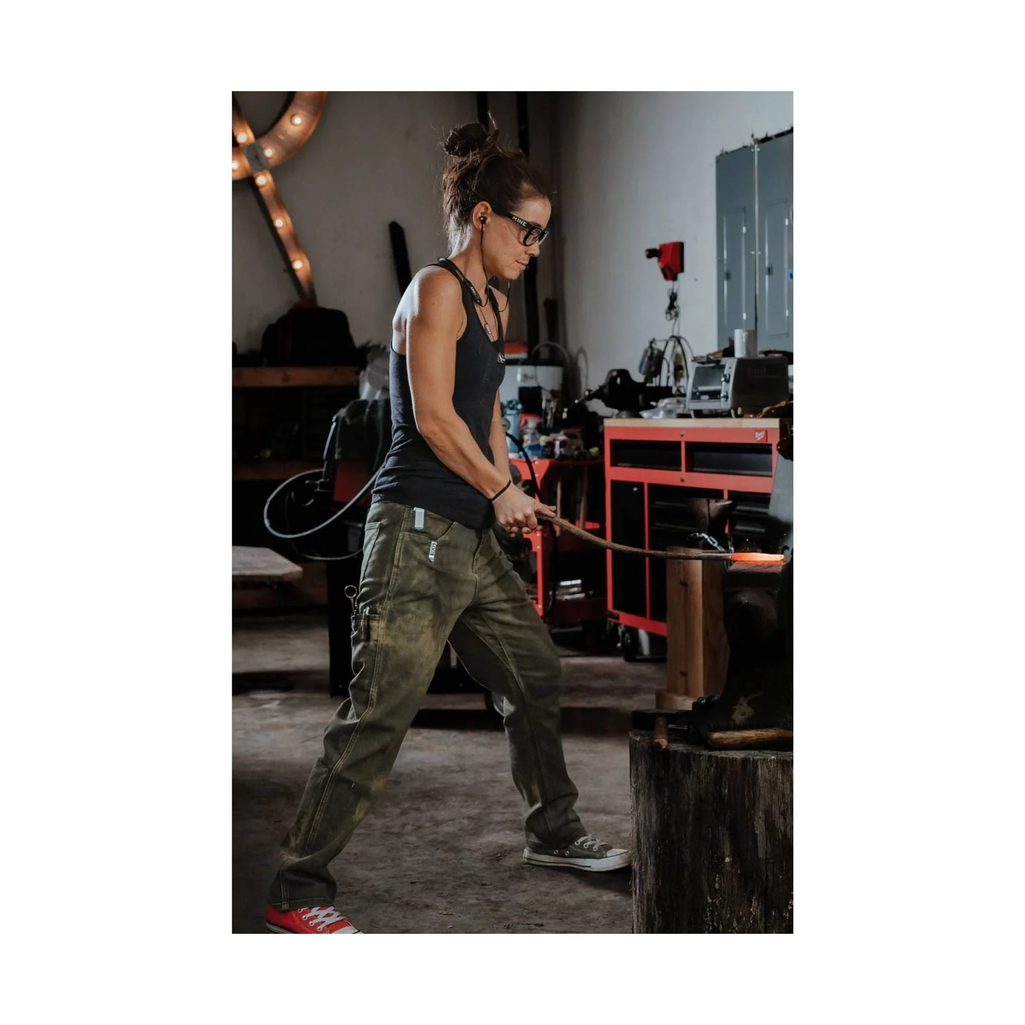 Dovetail Women's Shop Pant - Olive Green - Image 5