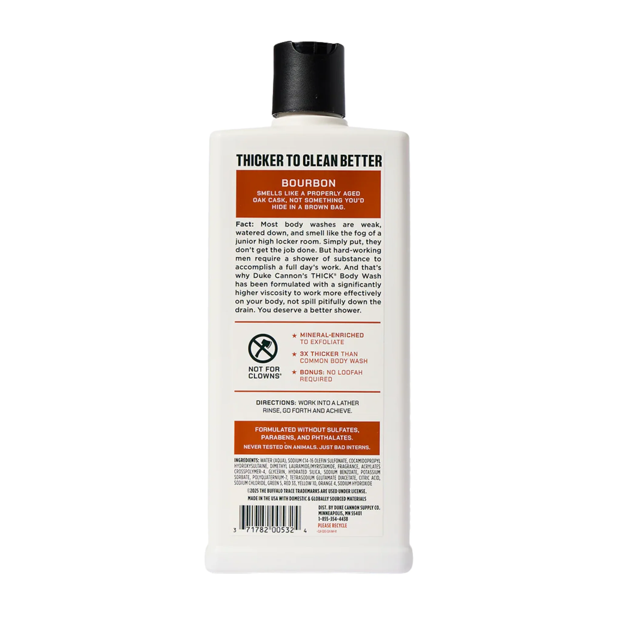 Duke Cannon Body Wash 18oz - Bourbon - Image 2