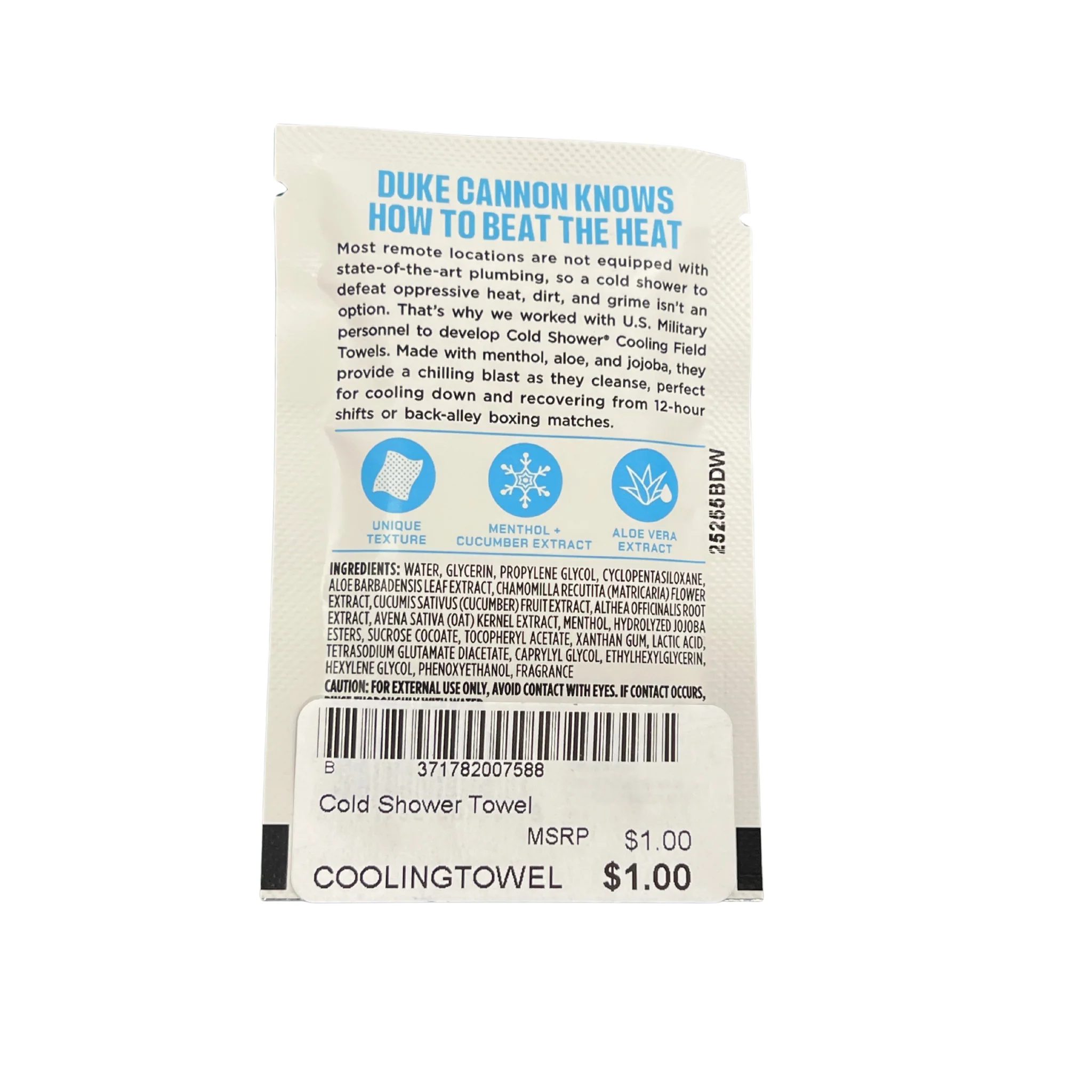 Duke Cannon Cold Shower Single Towel - Image 2