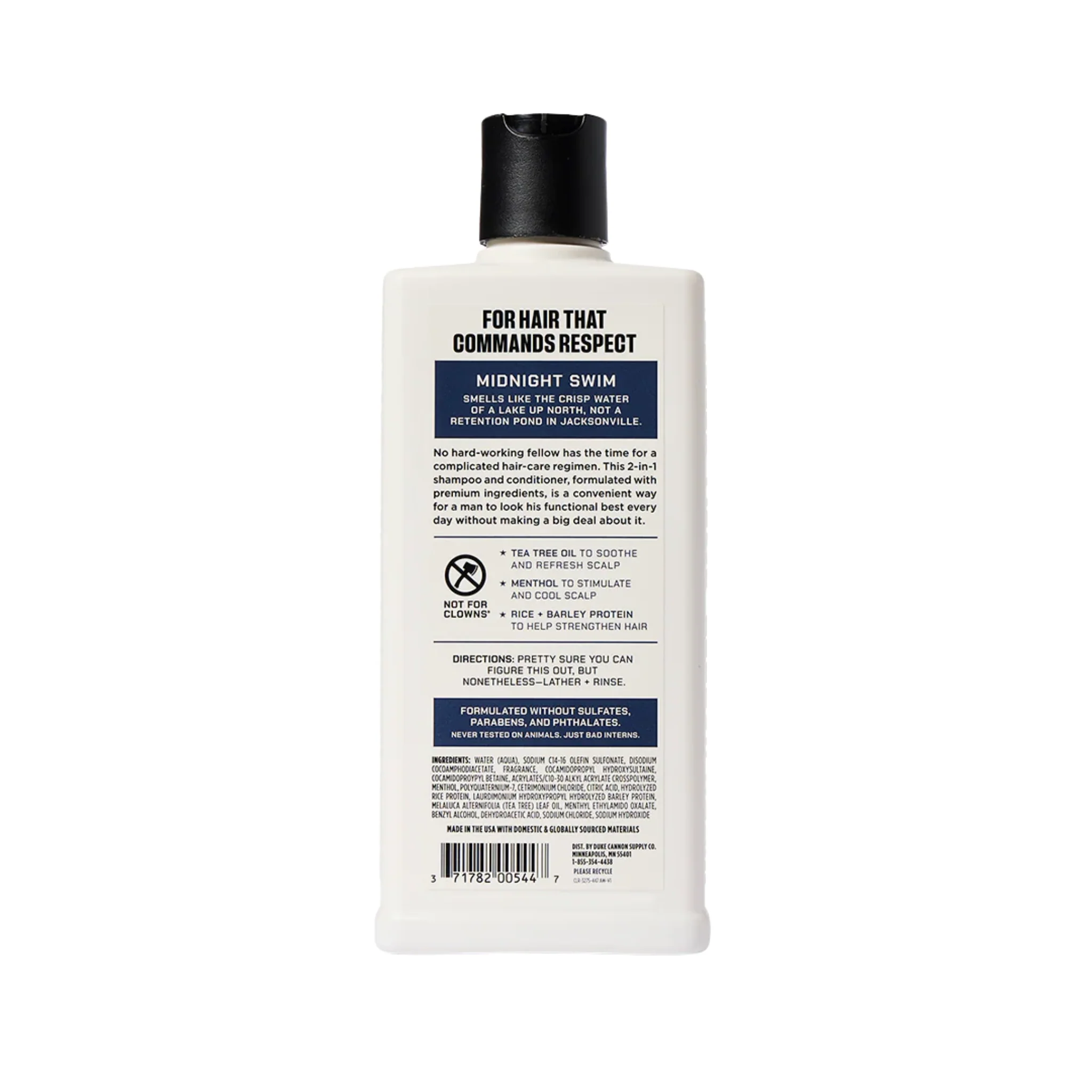 Duke Cannon Shampoo And Conditioner - Midnight Swim - Image 2