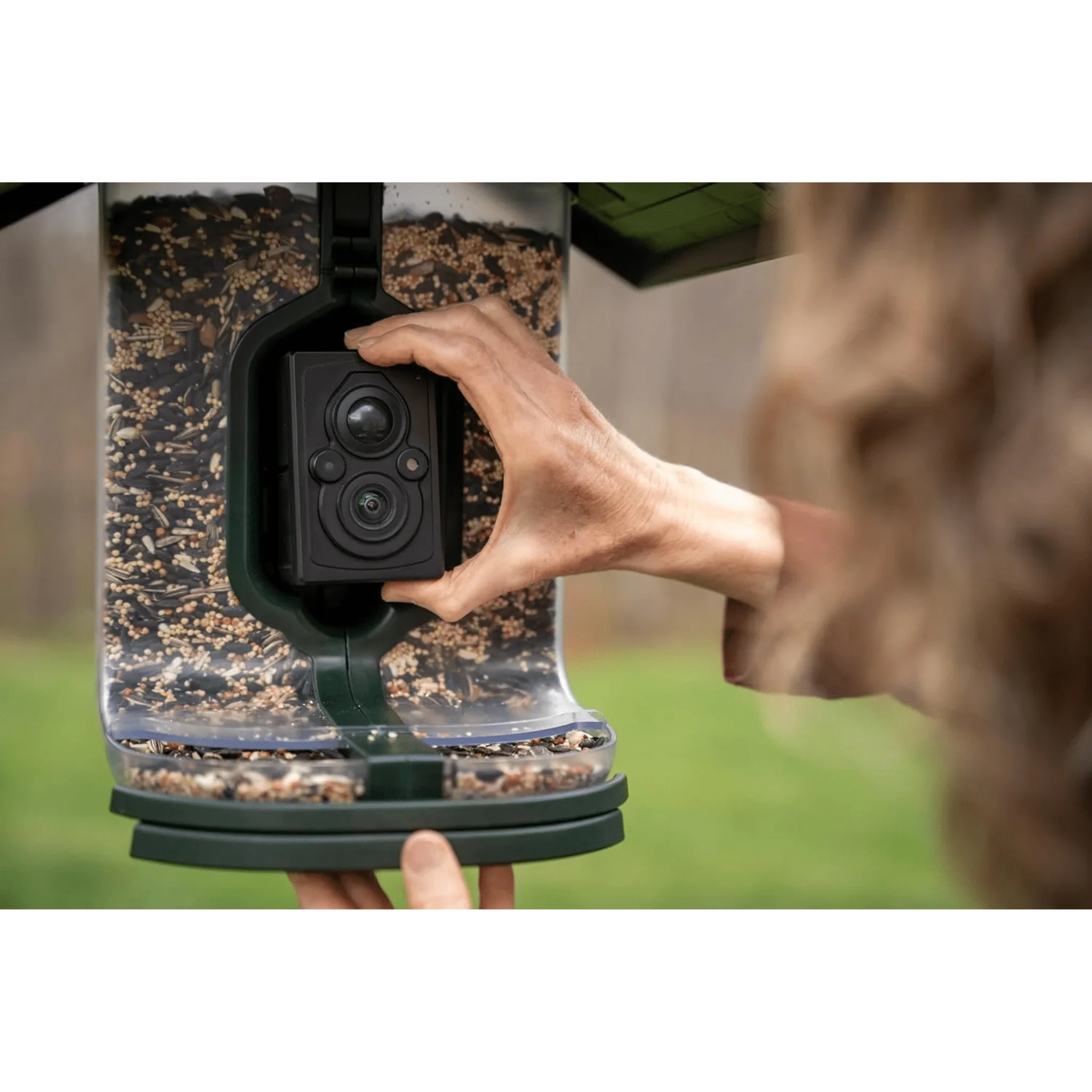 FeatherSnap Scout WiFi Solar Powered Smart Bird Feeder - Green - Image 4