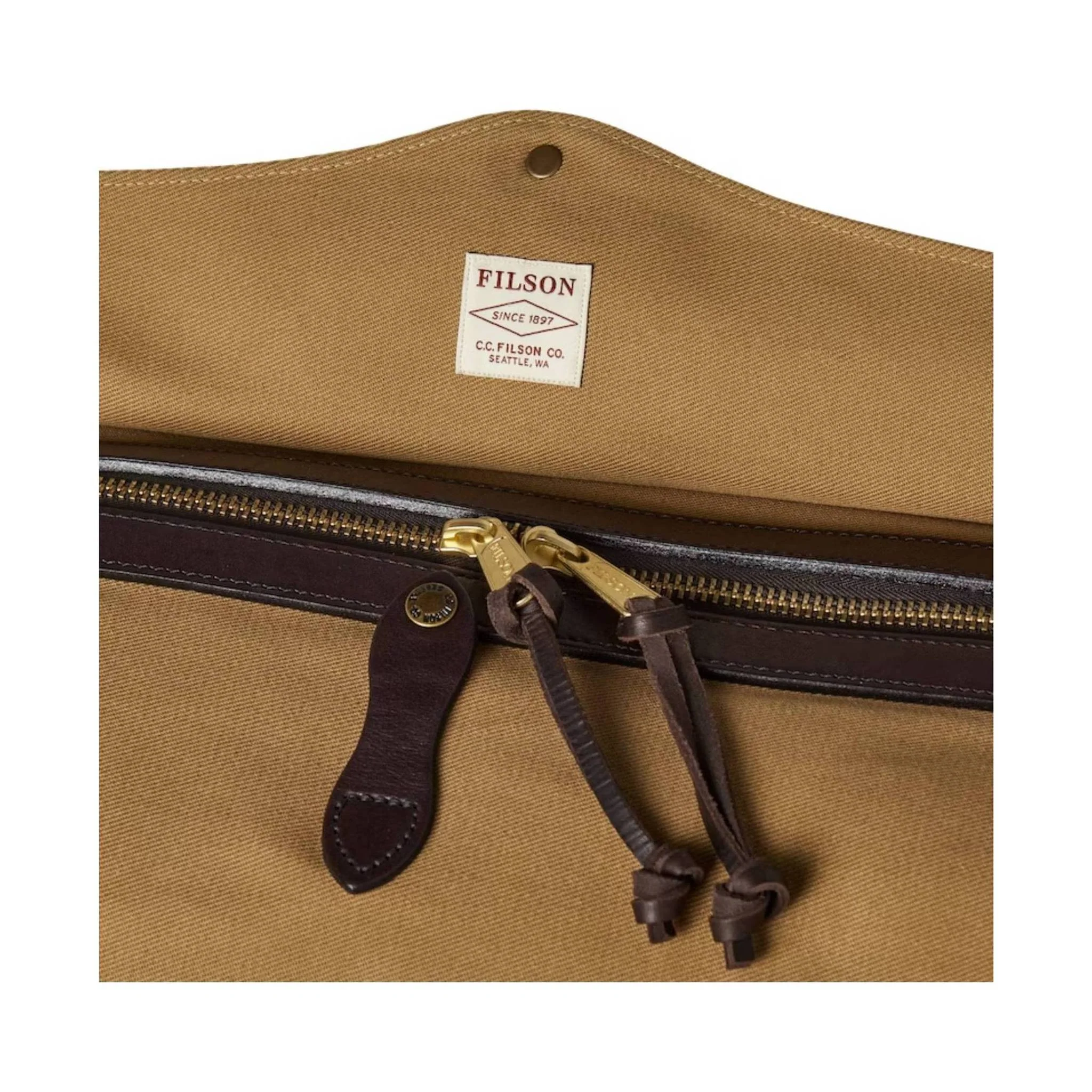 Filson Medium Duffle Bag - Tan - Image 7