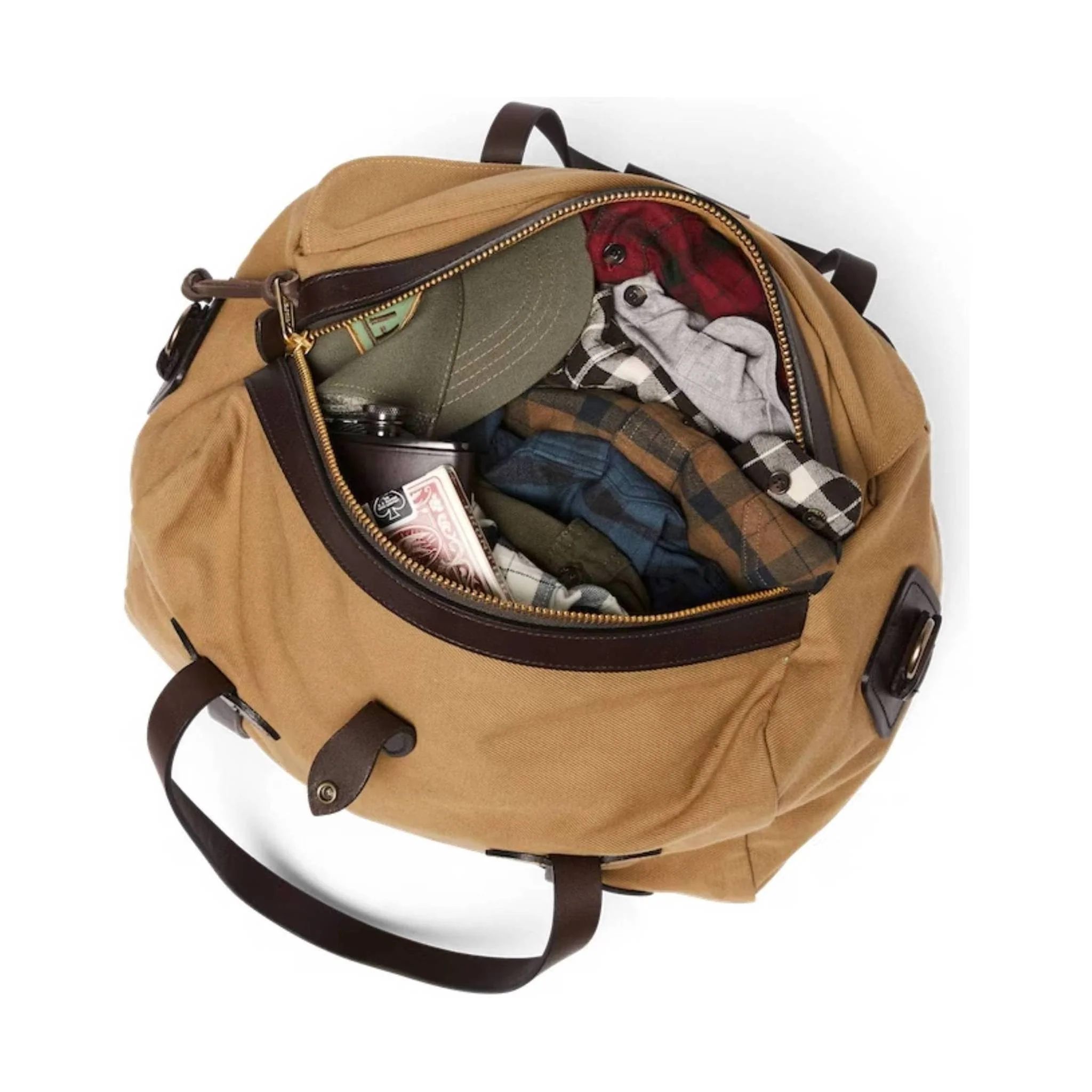Filson Medium Duffle Bag - Tan - Image 8