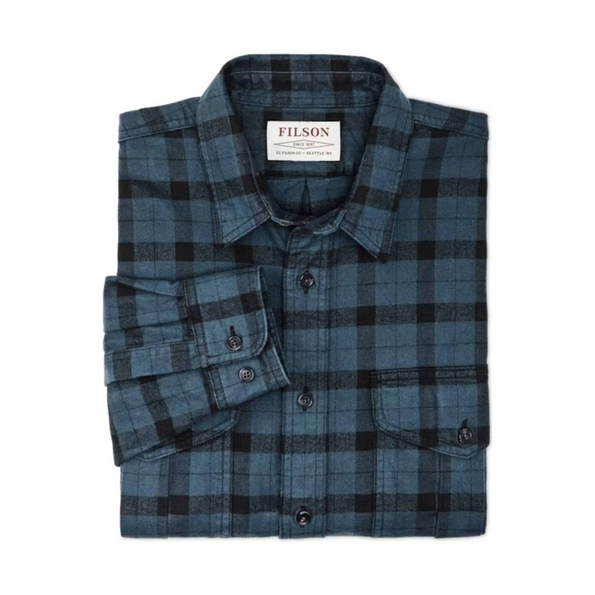 Filson Men's Alaskan Guide Shirt - Midnight Black - Image 6