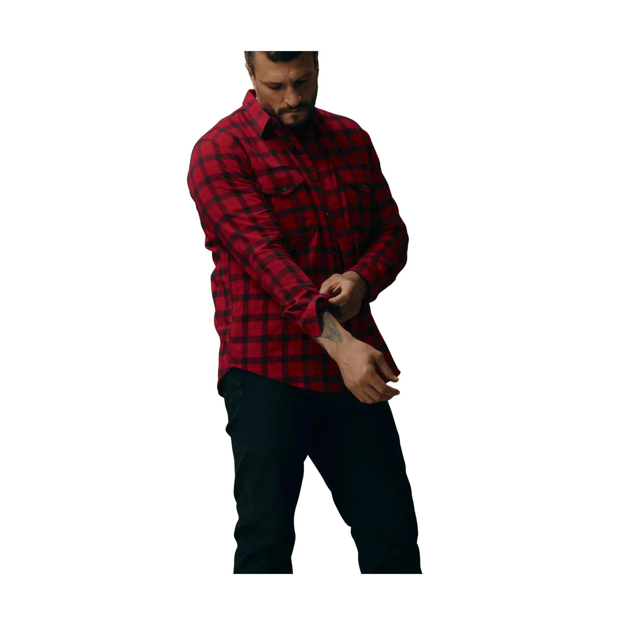 Filson Men's Alaskan Guide Shirt - Red/Black Plaid