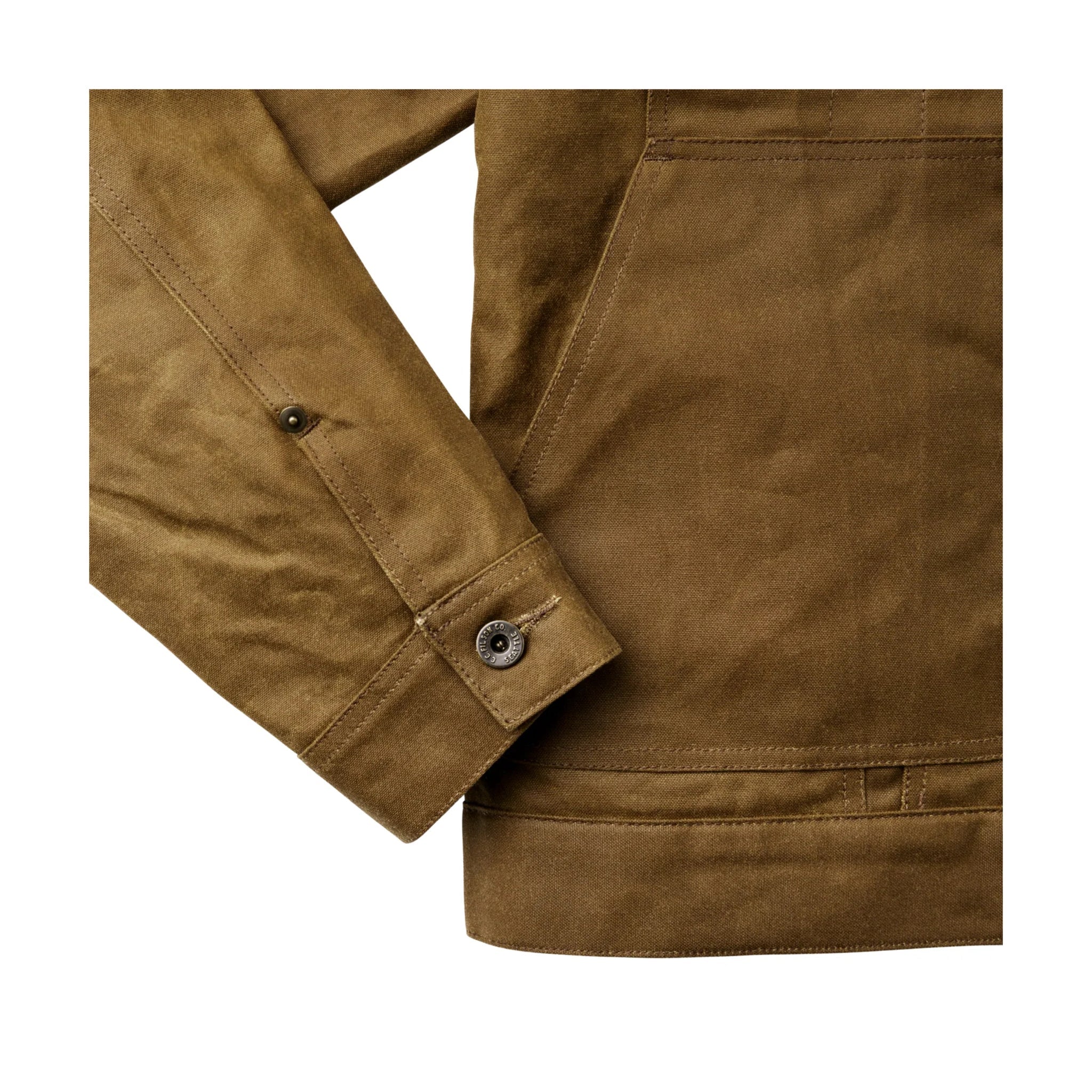 Filson Men's Short Lined Cruiser Jacket - Dark Tan - Image 6