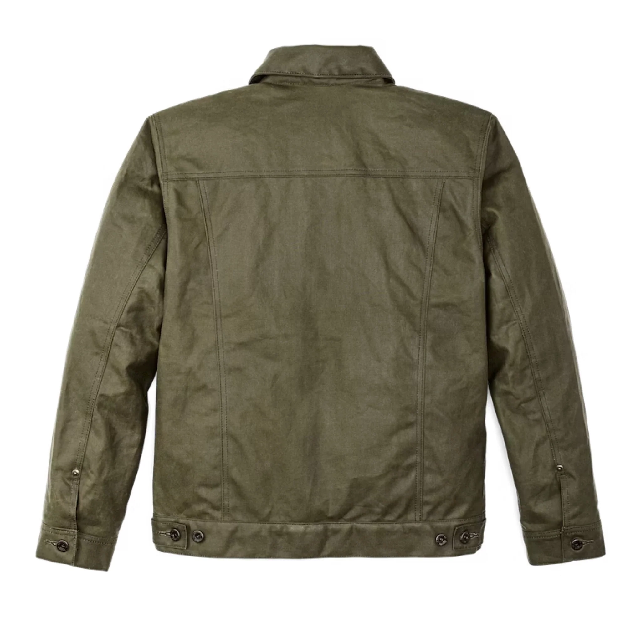 Filson Men's Short Lined Cruiser Jacket - Military Green - Image 3