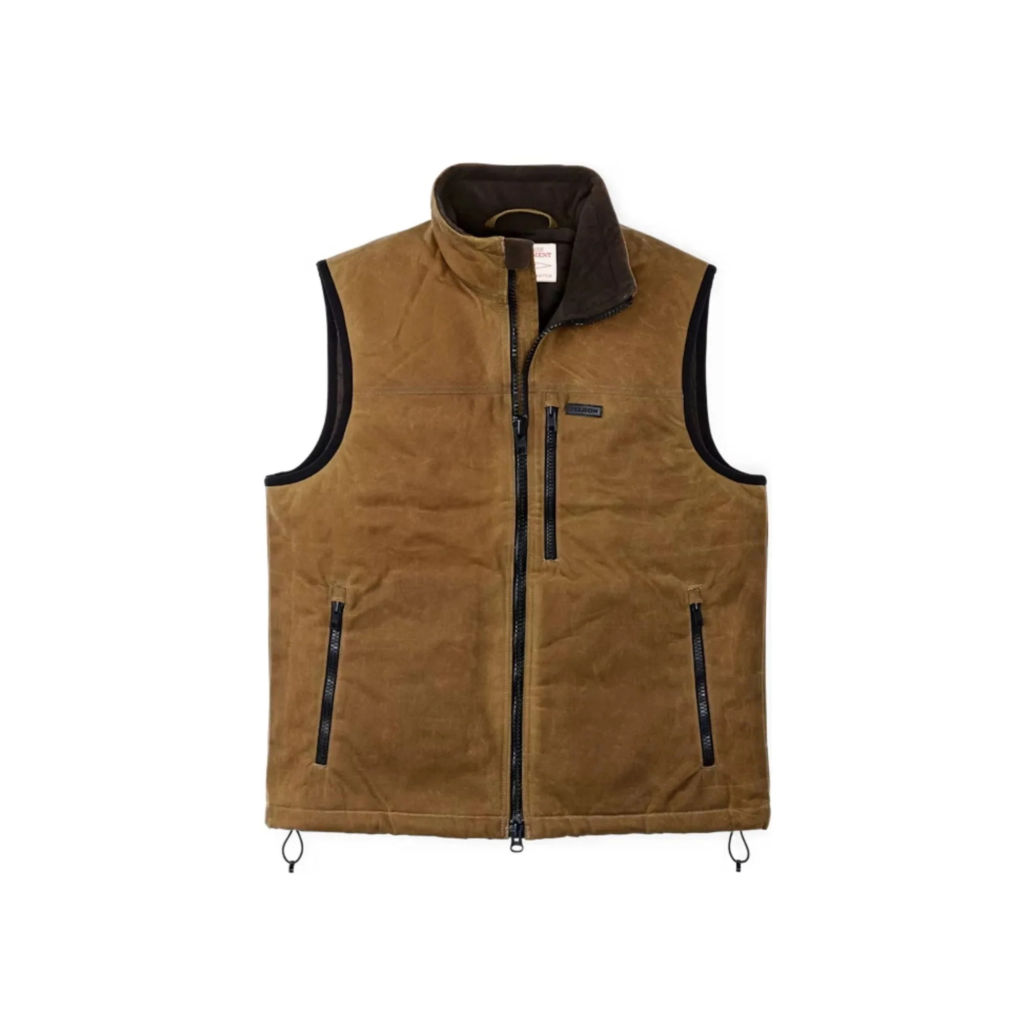 Filson Men's Tin Cloth Primaloft Vest - Dark Tan - Image 3