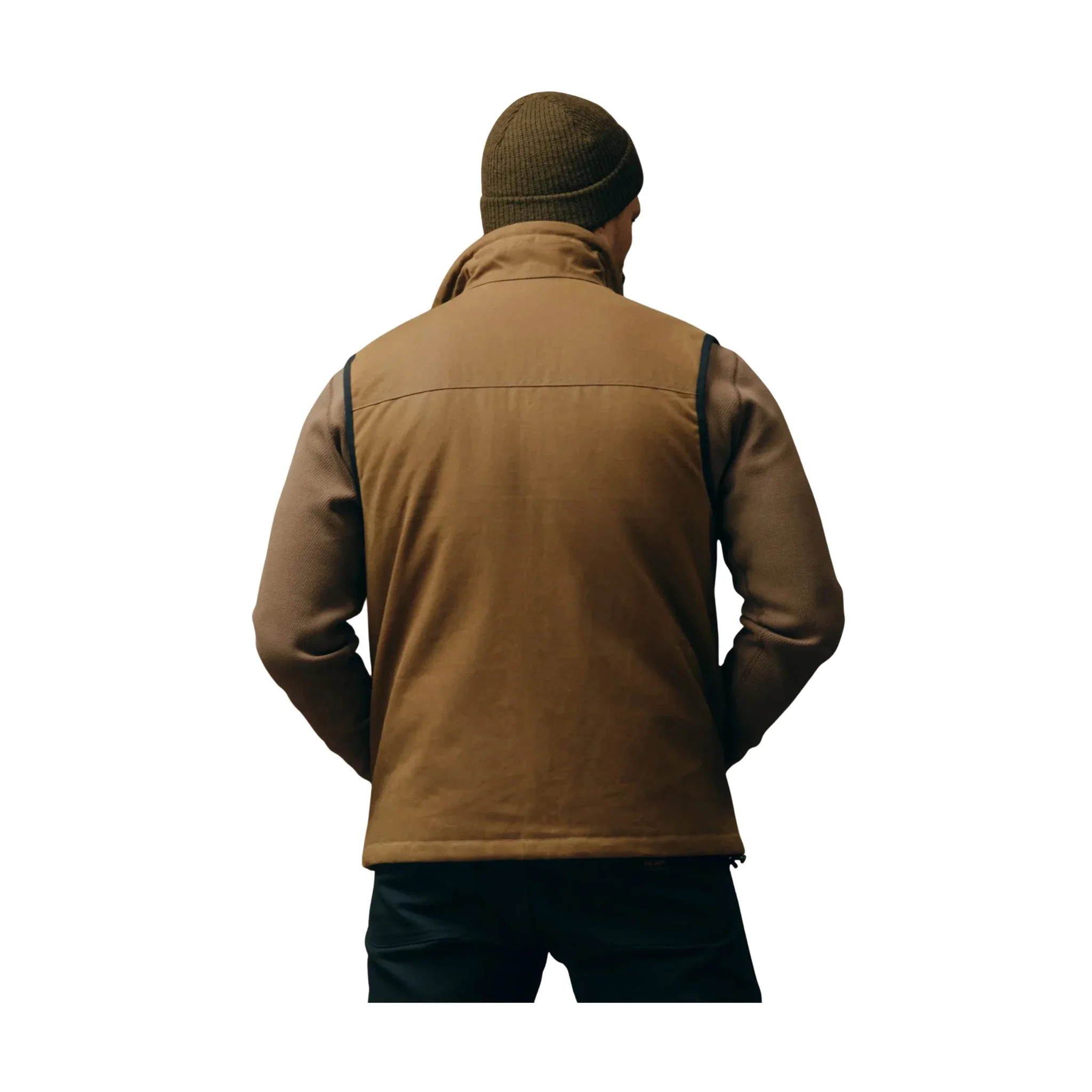 Filson Men's Tin Cloth Primaloft Vest - Dark Tan - Image 6