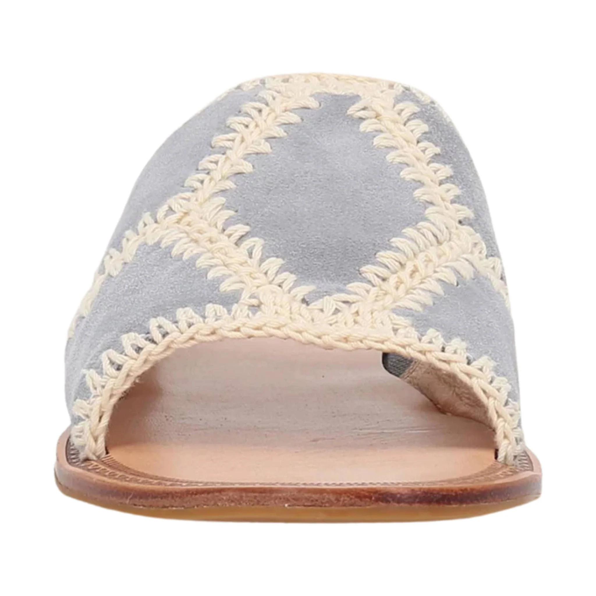 Frye Women's Ava Crochet Slide - Steel Blue - Image 3