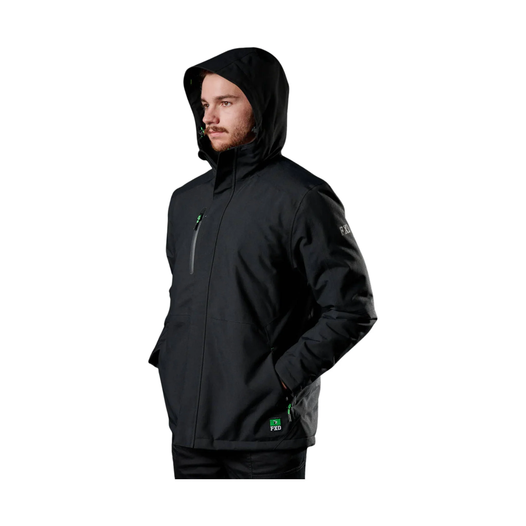 FXD Men's WO-1 Insulated Work Jacket - Black - Image 2