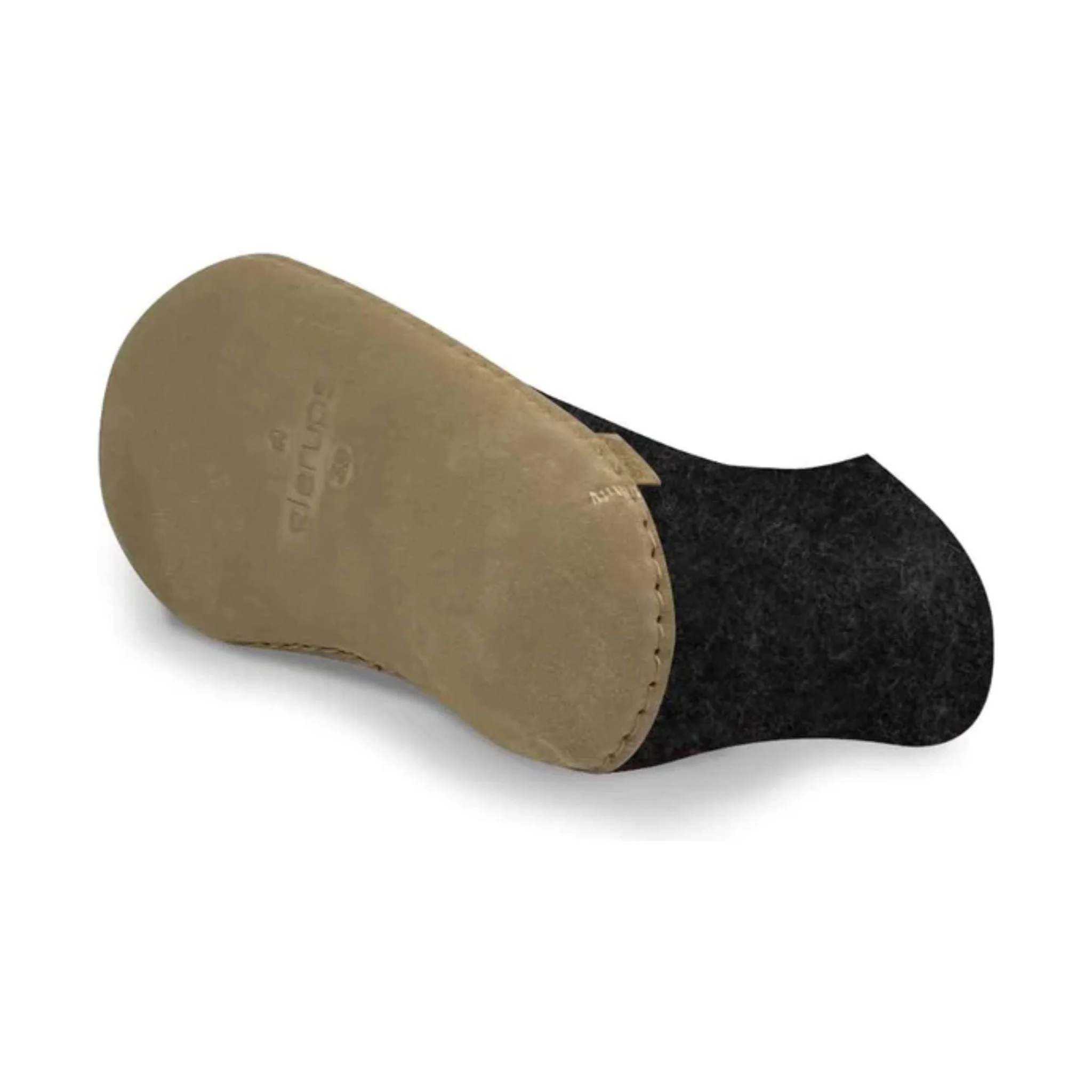 Glerups Boot With Leather Sole Slipper - Charcoal - Image 4