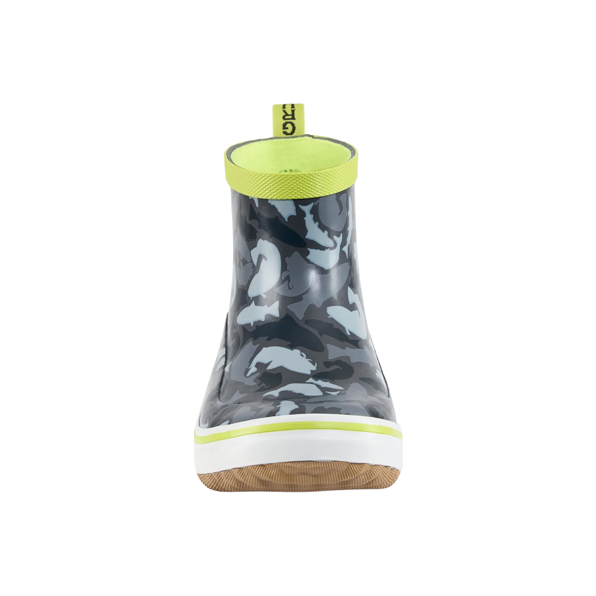 Grundens Kids' Guppy Rain Boots - Anchor Fish Camo - Image 2