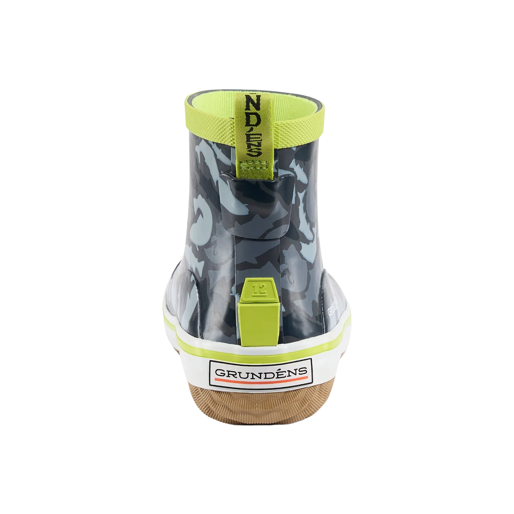 Grundens Kids' Guppy Rain Boots - Anchor Fish Camo - Image 3