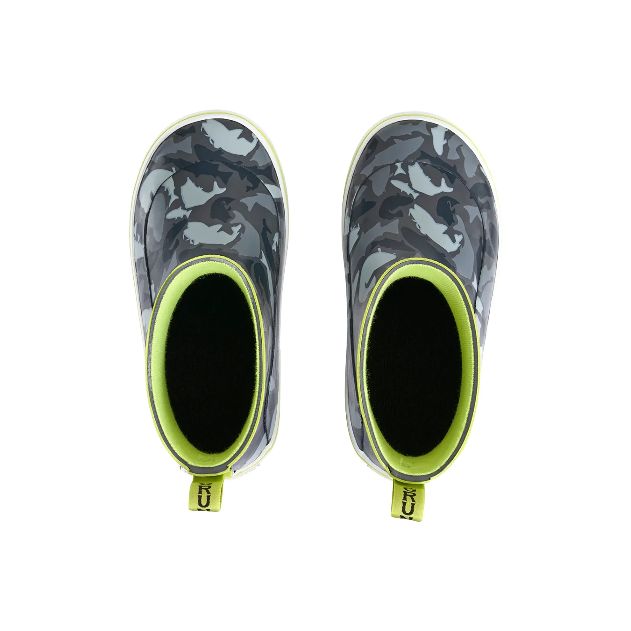Grundens Kids' Guppy Rain Boots - Anchor Fish Camo - Image 4