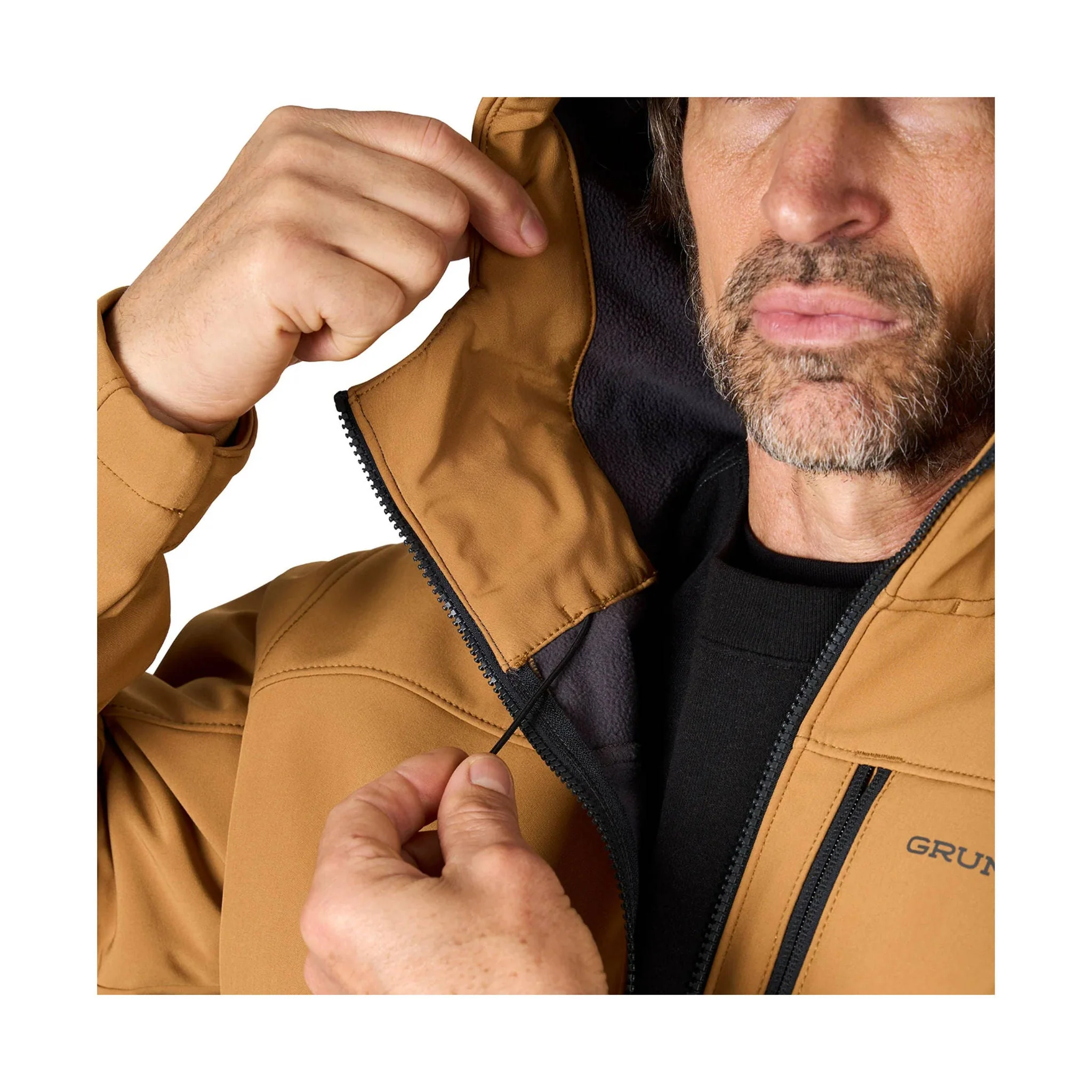 Grundens Men's Bulkhead Jacket - Whiskey/Anchor - Image 3
