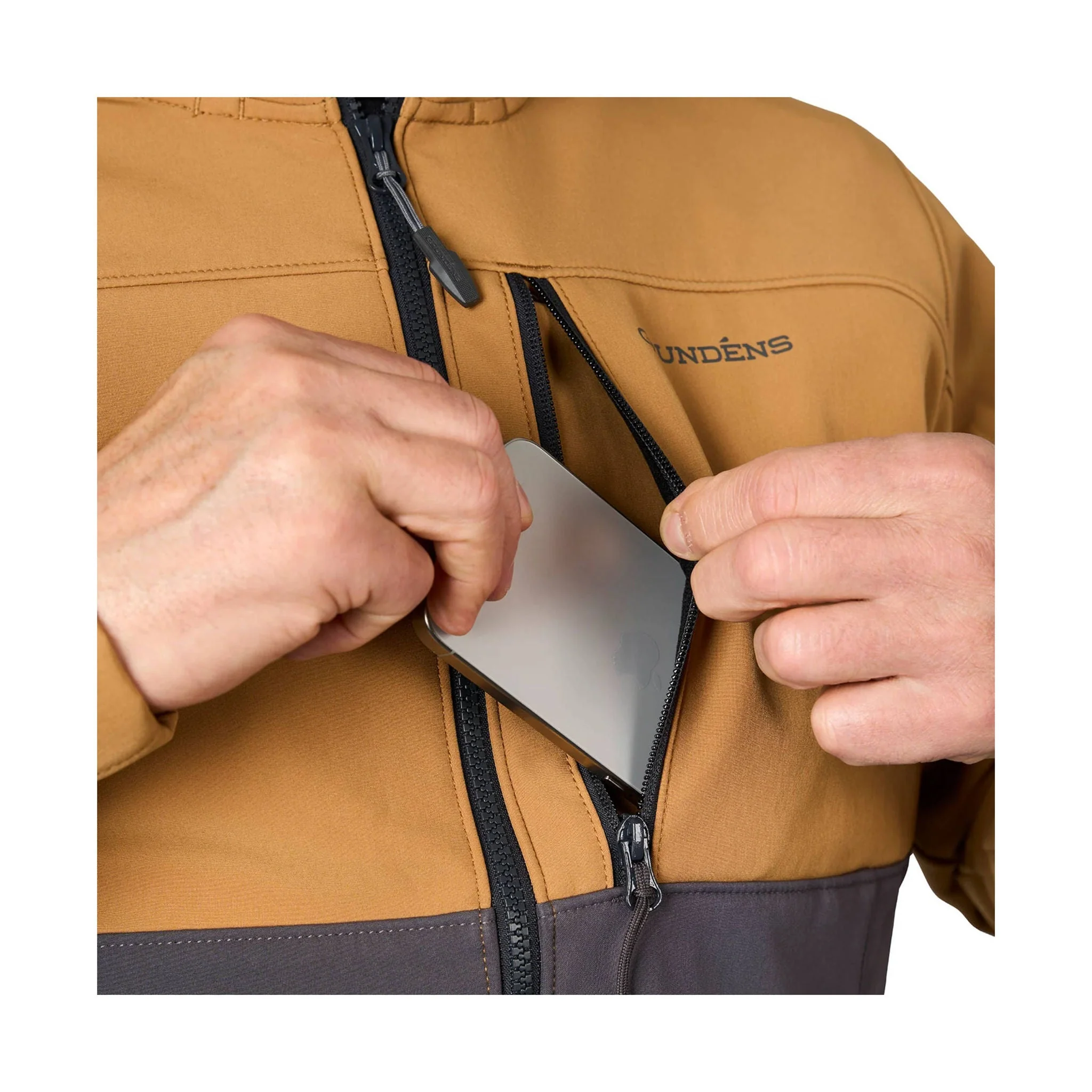 Grundens Men's Bulkhead Jacket - Whiskey/Anchor - Image 4