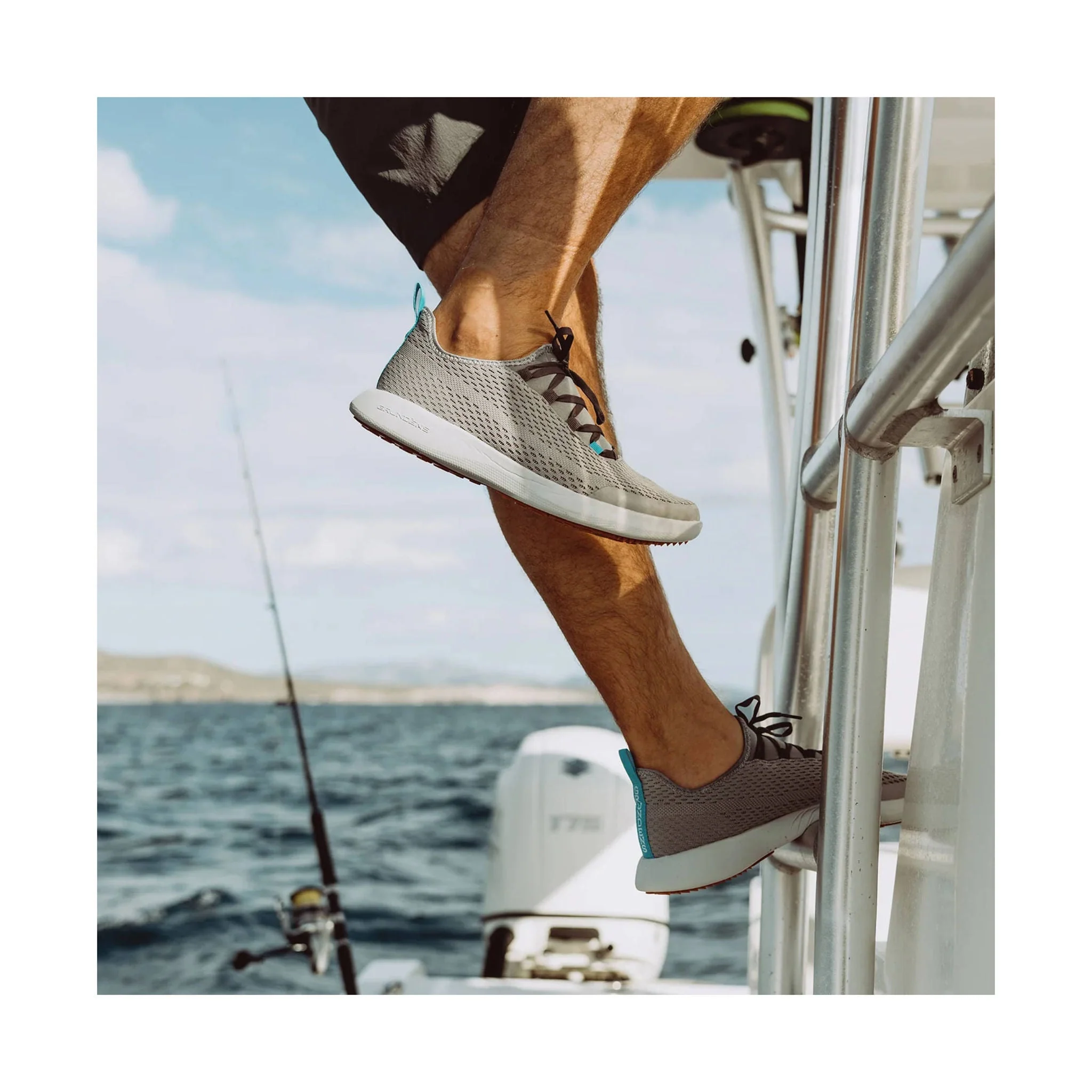 Grundens Men's CrossCurrent Boat Shoes - Steel Grey - Image 6