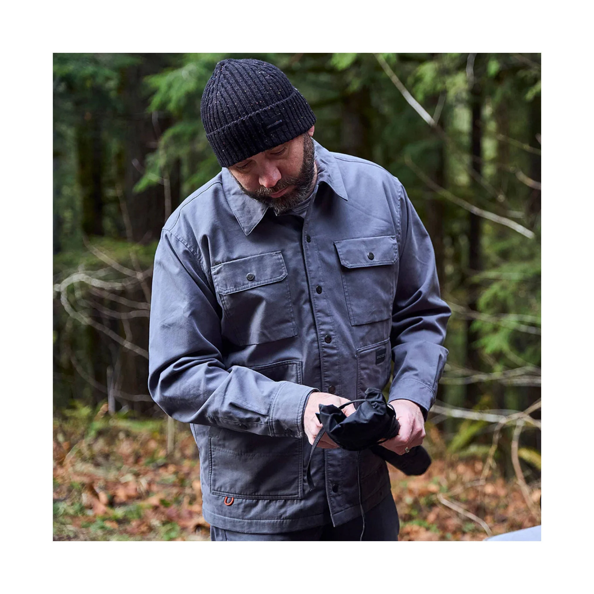 Grundens Men's Jetty Shacket - Iron Gate - Image 3