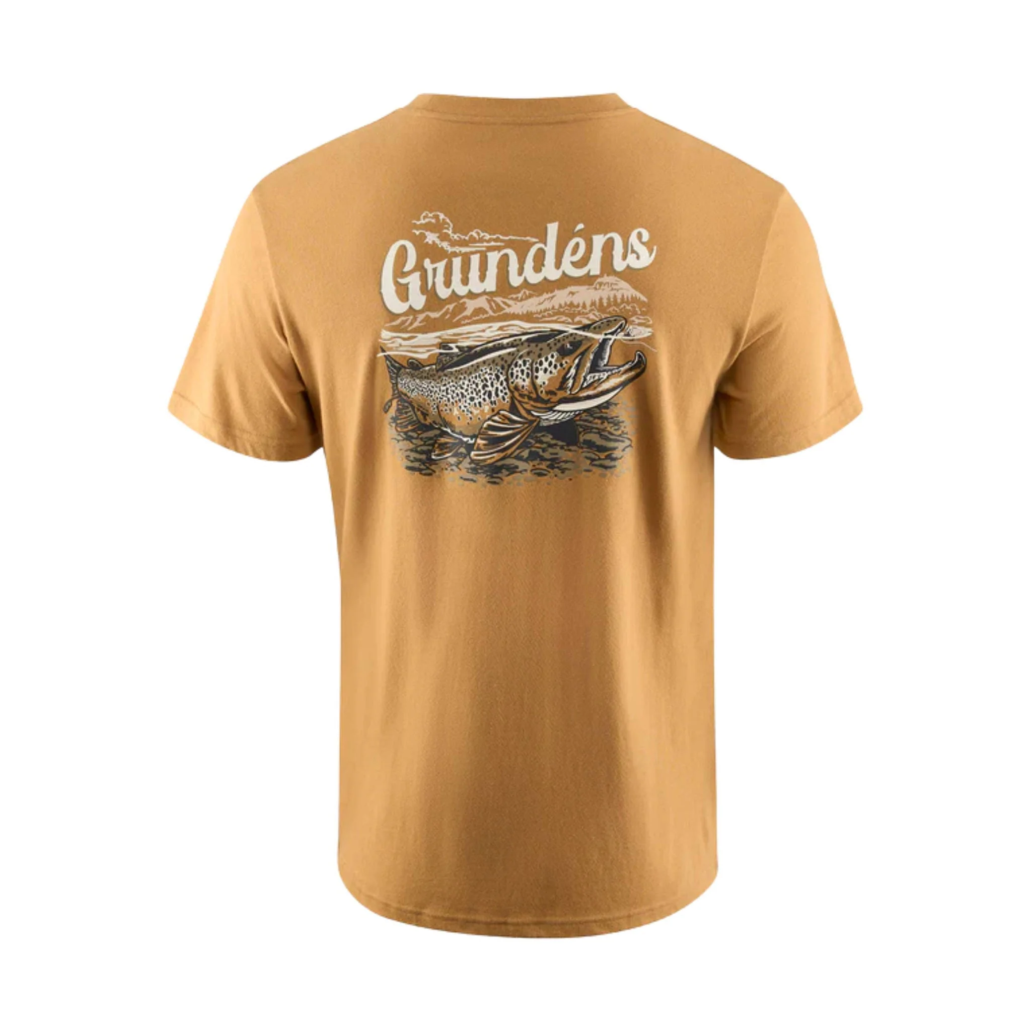 Grundens Men's Leroy Brown Short Sleeve T Shirt - Whiskey
