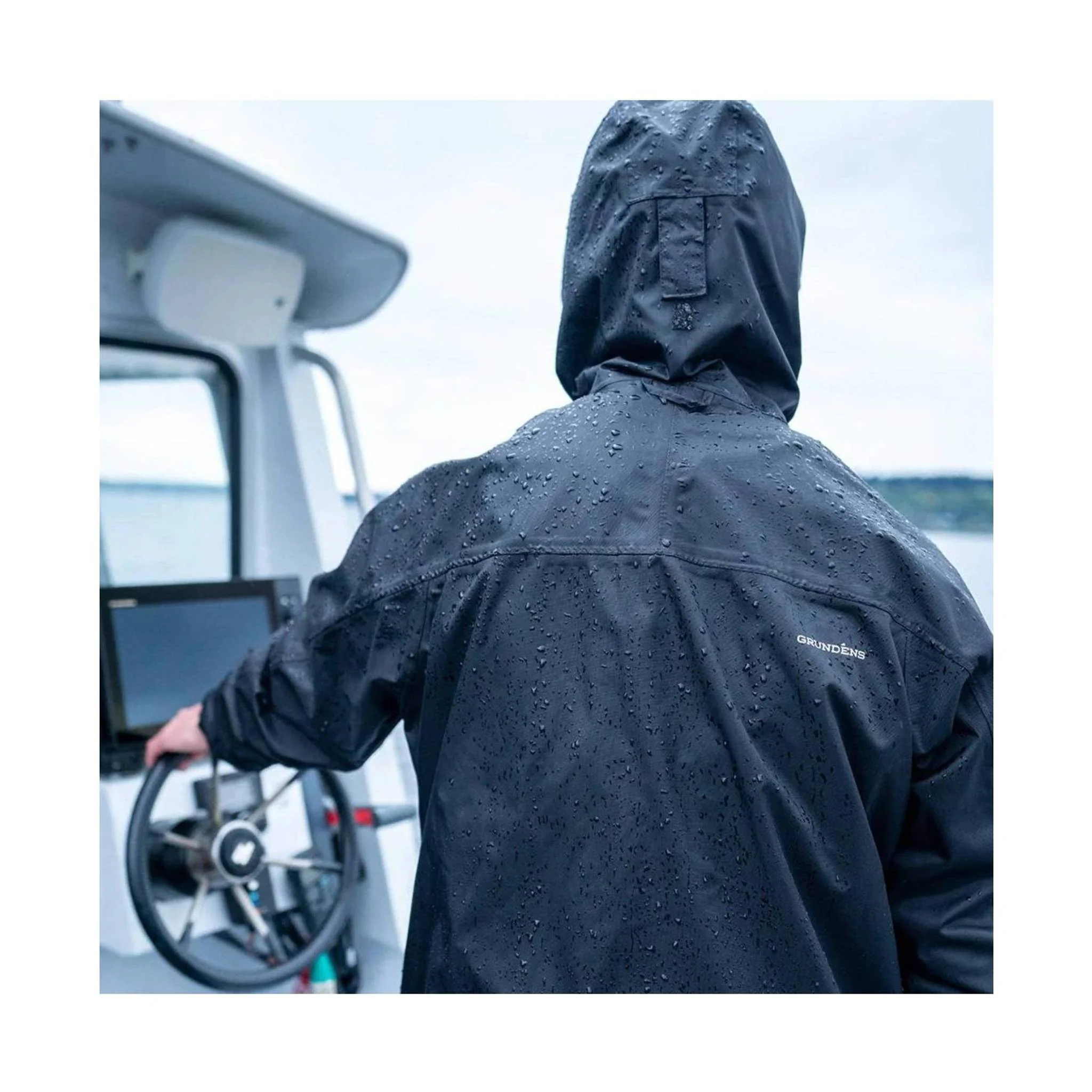 Grundens Men's Weather Watch Jacket - Black - Image 5