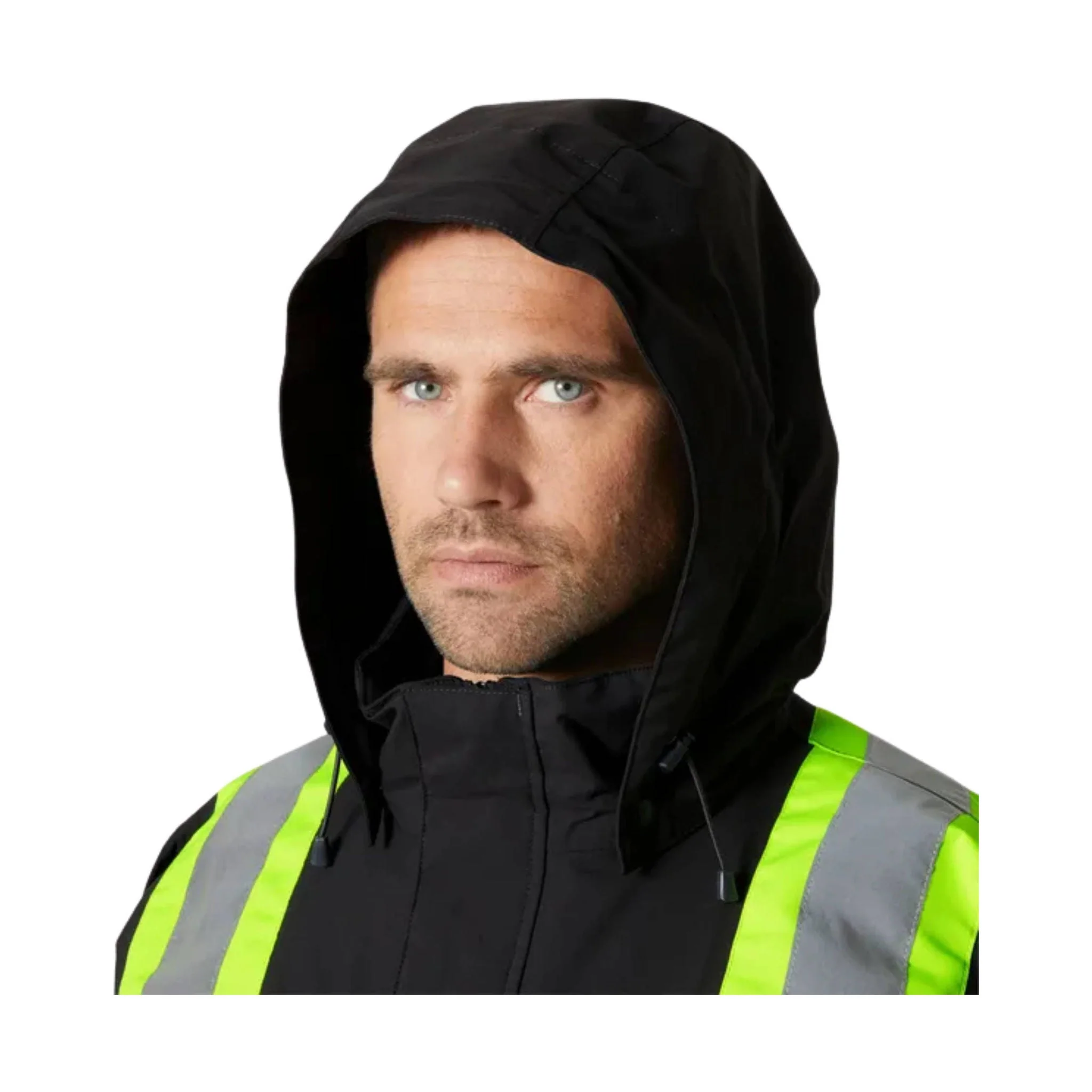 Helly Hansen Men's Alta Hi Vis Waterproof Shell CSA Jacket - Ebony - Image 3