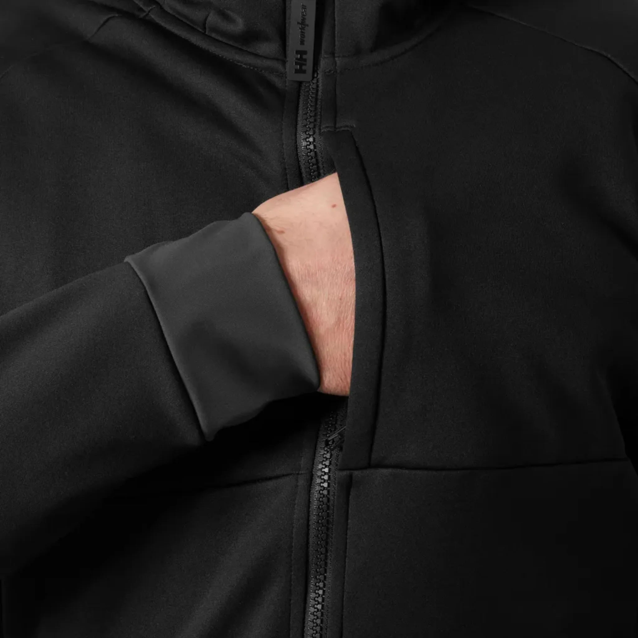 Helly Hansen Men's Tech Hooded Mid Layer Jacket - Black - Image 4